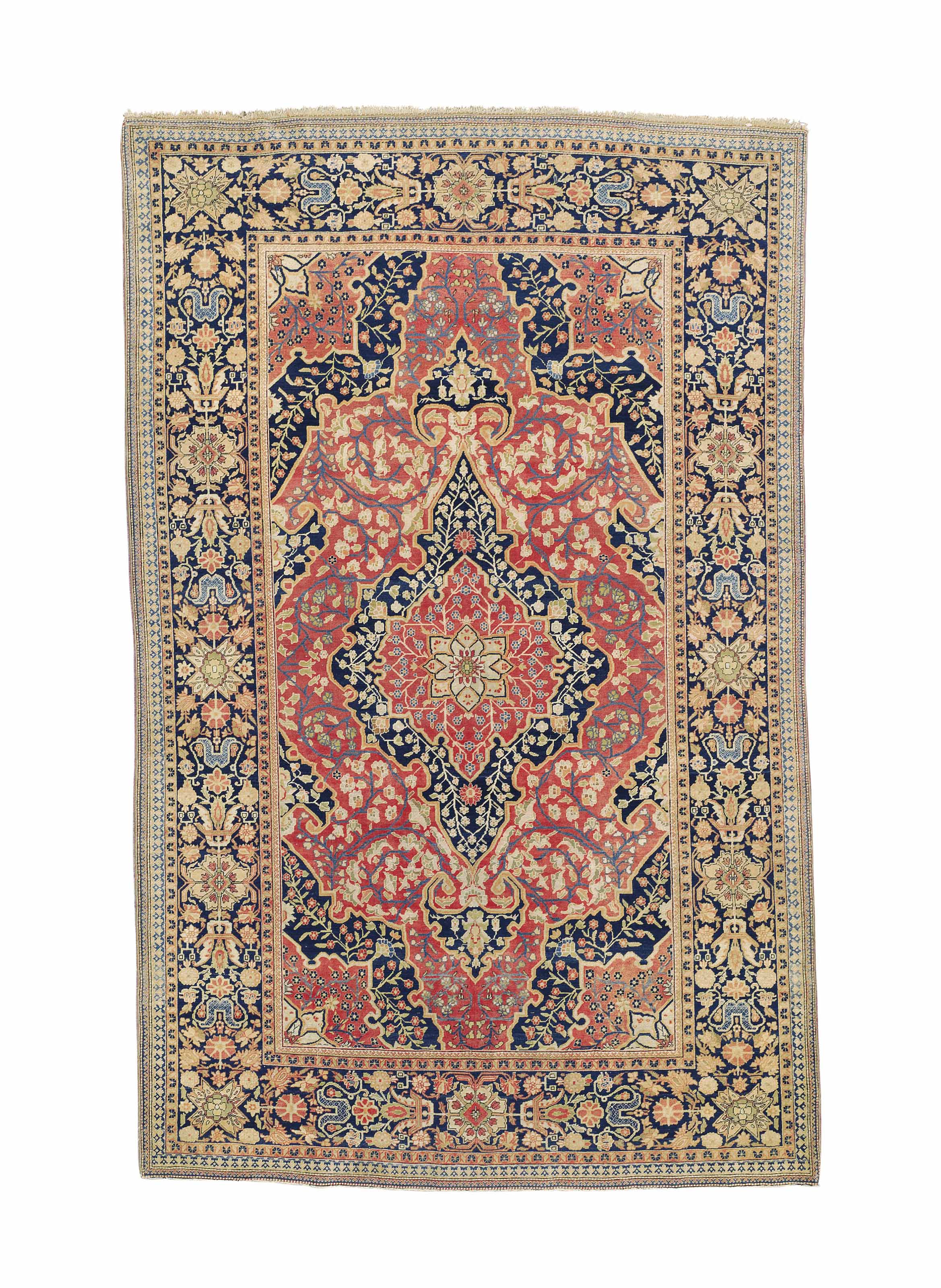 A KASHAN 'MOHTASHAM' RUG , CENTRAL PERSIA, CIRCA 1890 | Christie's