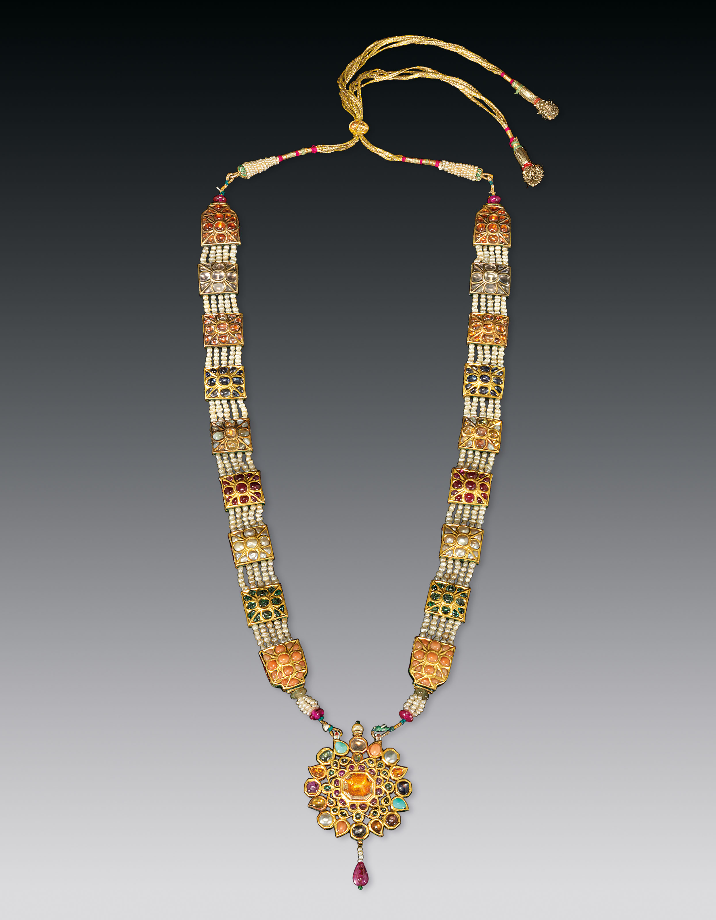 Navaratna gold chain clearance
