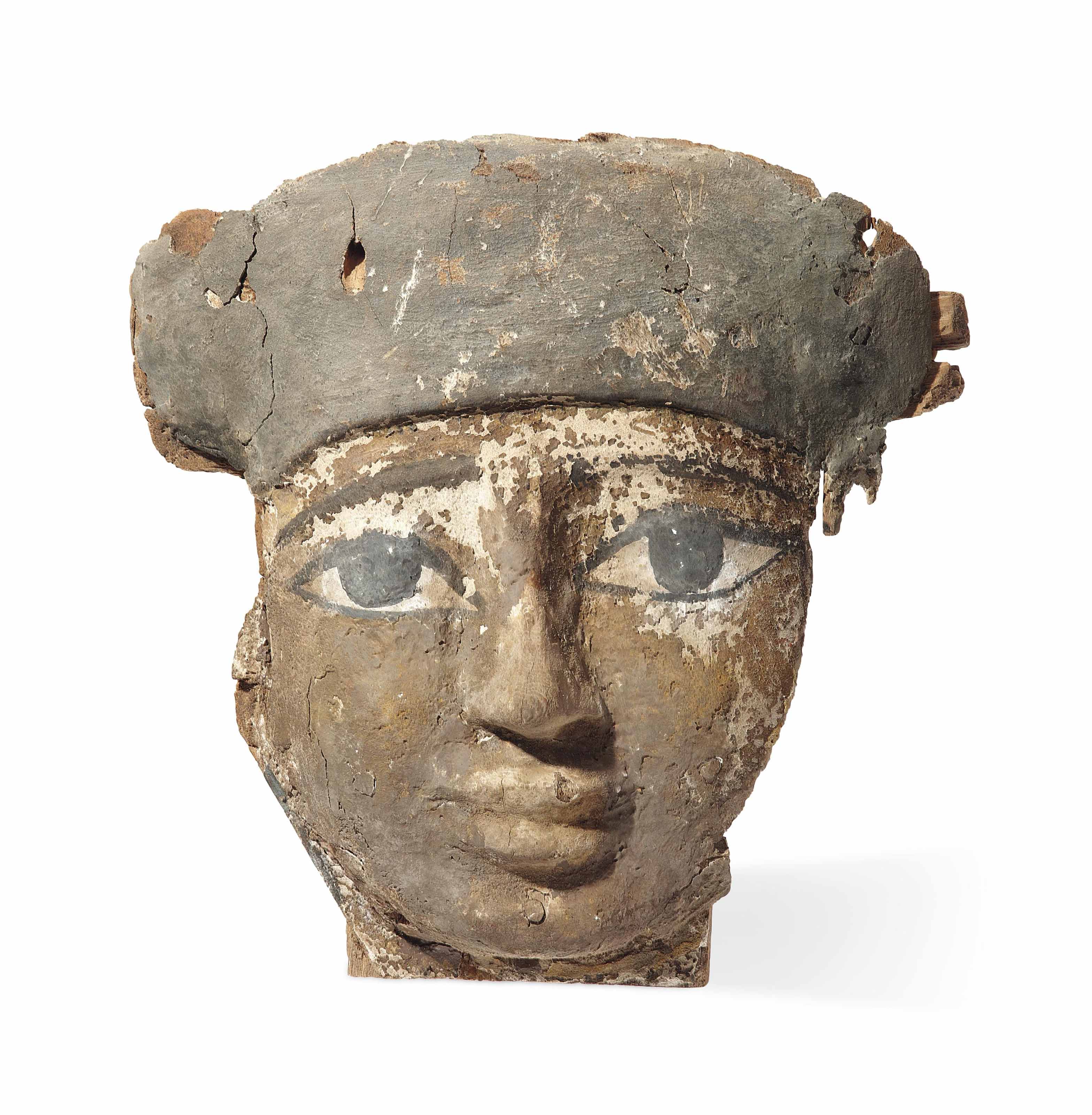 AN EGYPTIAN BRONZE HES LIBATION VESSEL