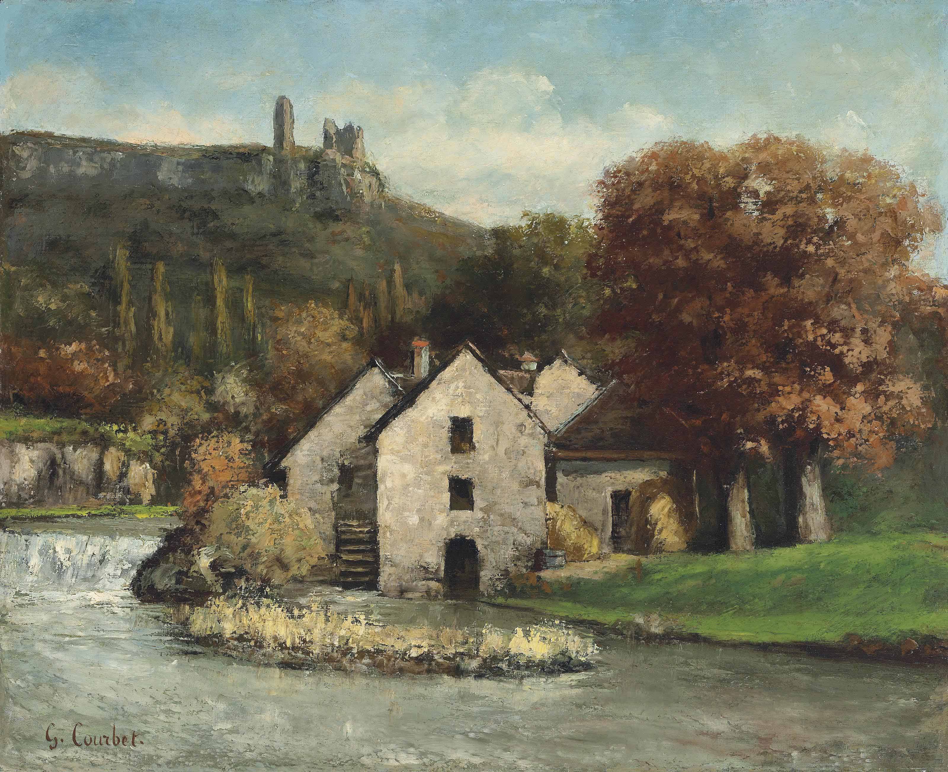 Gustave courbet sketches picture