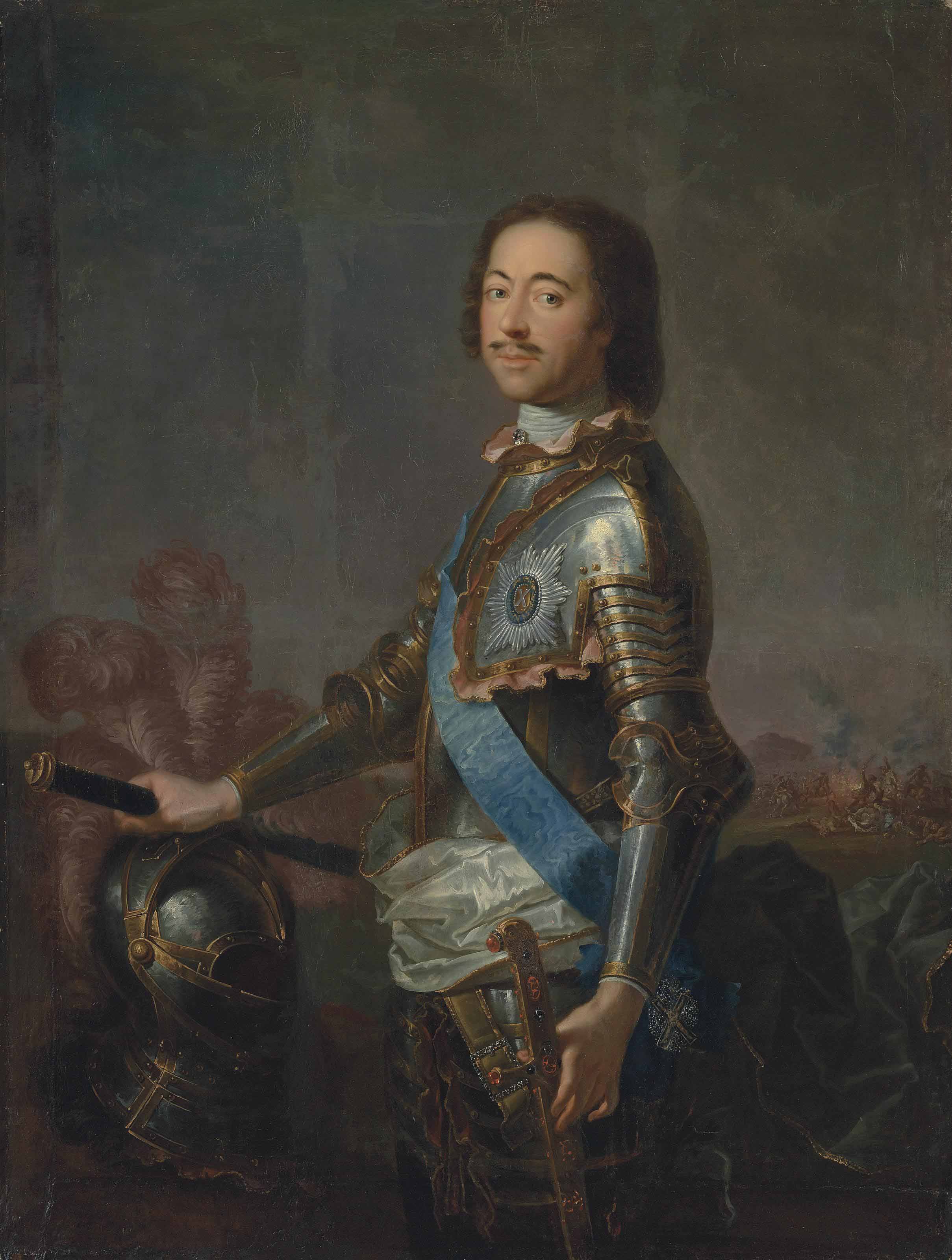 After JeanMarc Nattier , Portrait of Peter the Great (16721725