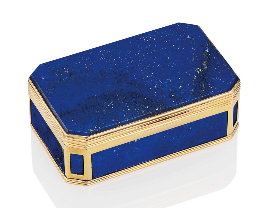 AN ITALIAN GOLD-MOUNTED HARDSTONE SNUFF-BOX, PROBABLY ROME, CIRCA 1800 ...
