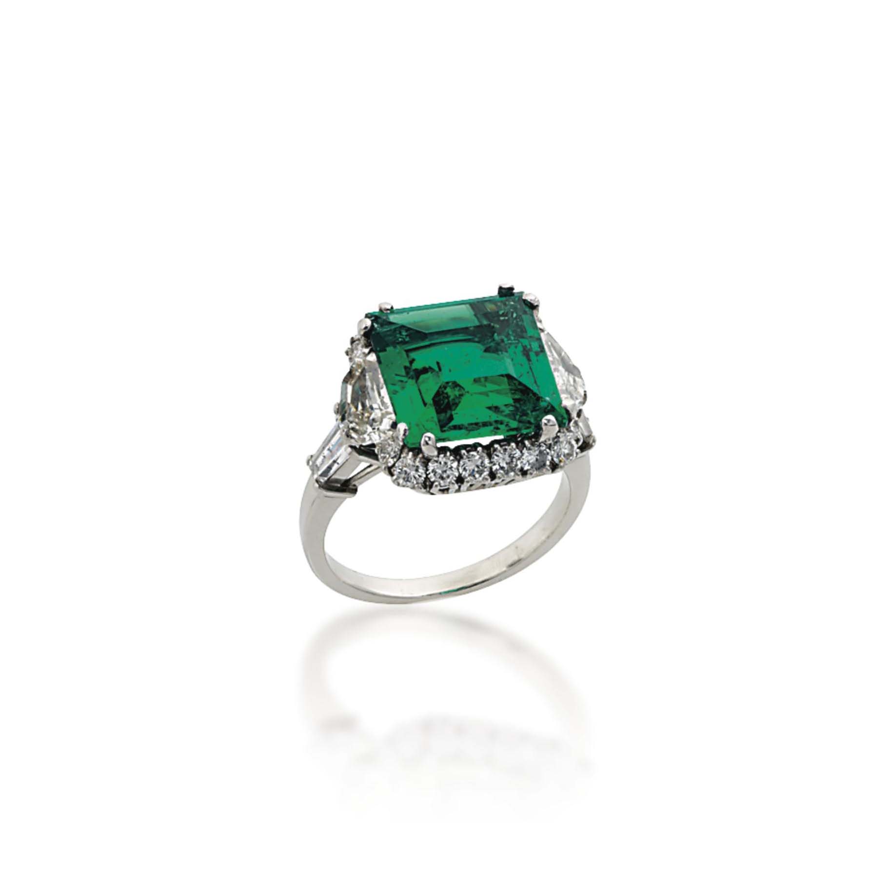 An Emerald And Diamond Ring By Bulgari Browse through all the amazing options and discover the different styles of emerald cut engagement. an emerald and diamond ring by bulgari