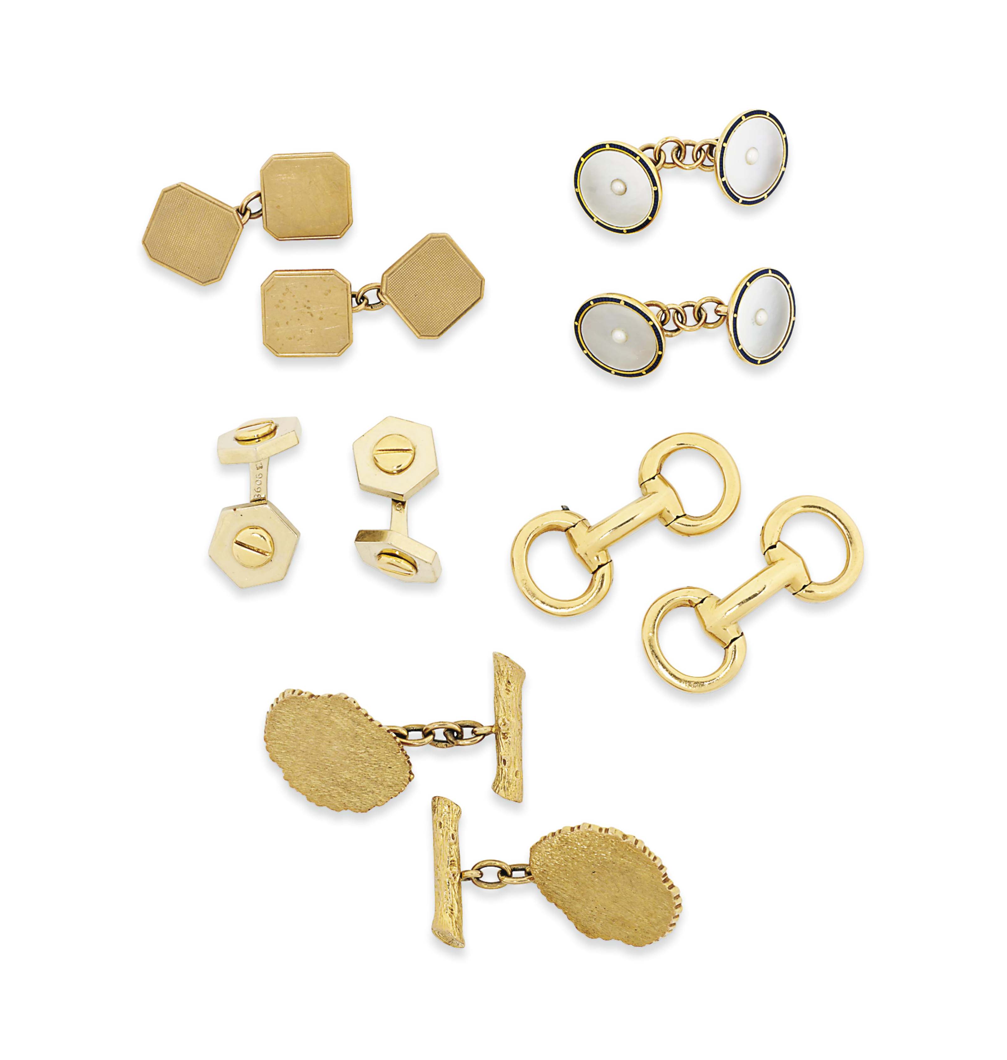 A GROUP OF CUFFLINKS Christie's