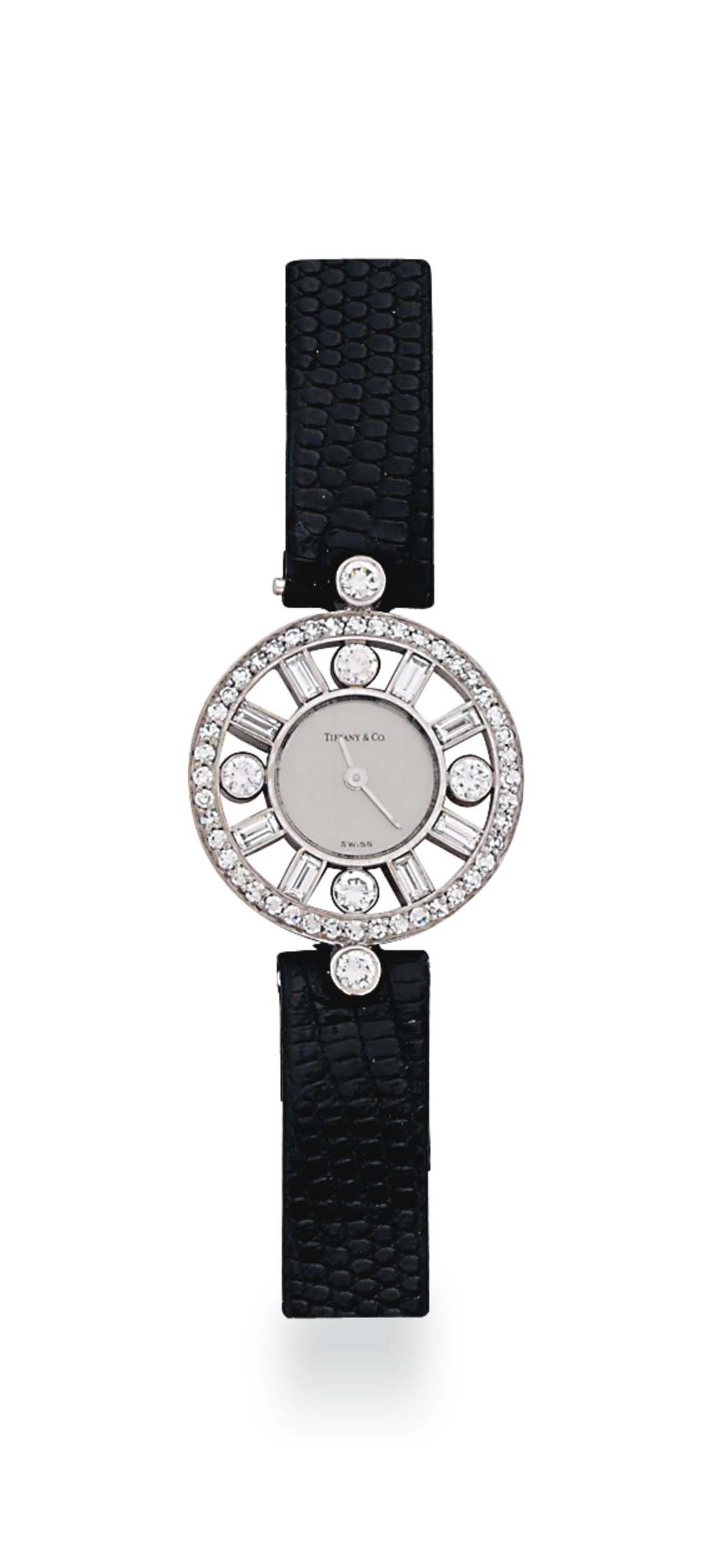 A Diamond Set Wristwatch By Paloma Picasso For Tiffany Co
