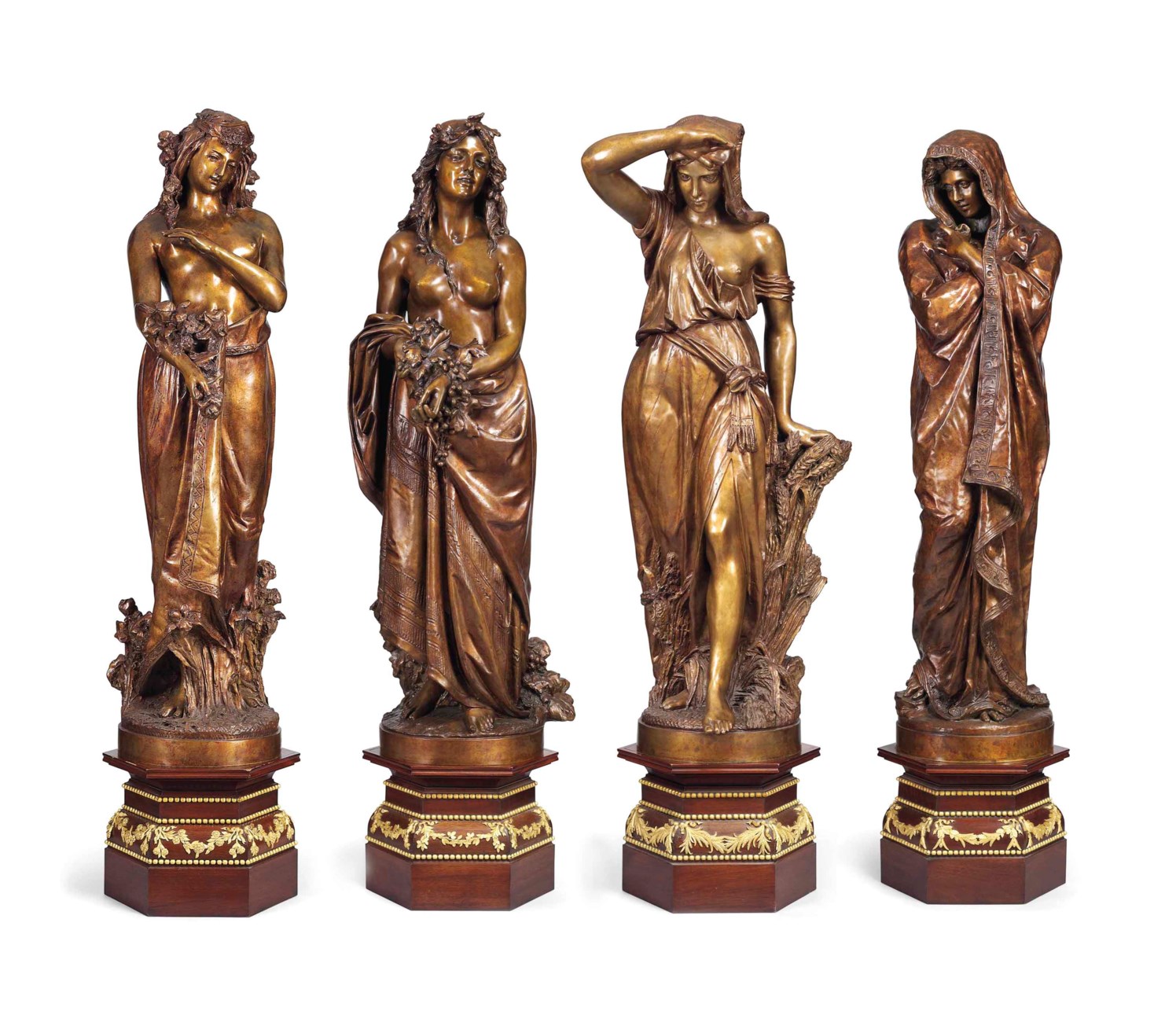 solid bronze figures