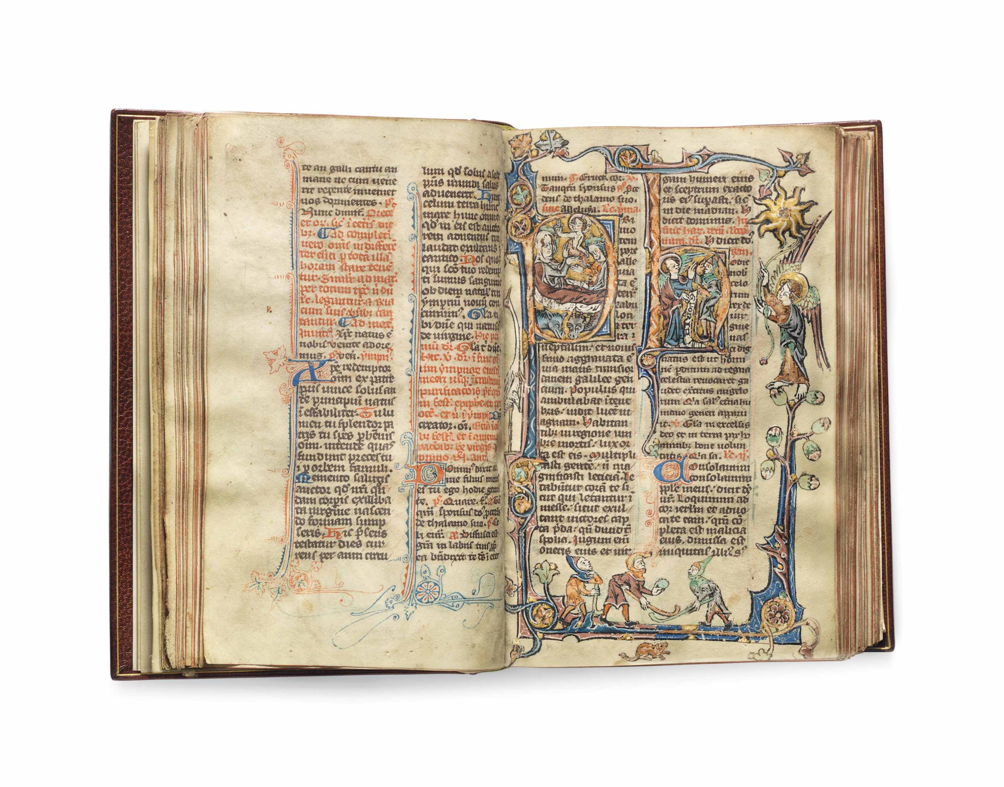 Breviary Use Of Sarum In Latin Illuminated Manuscript On Vellum Western England Perhaps Devon C 1310