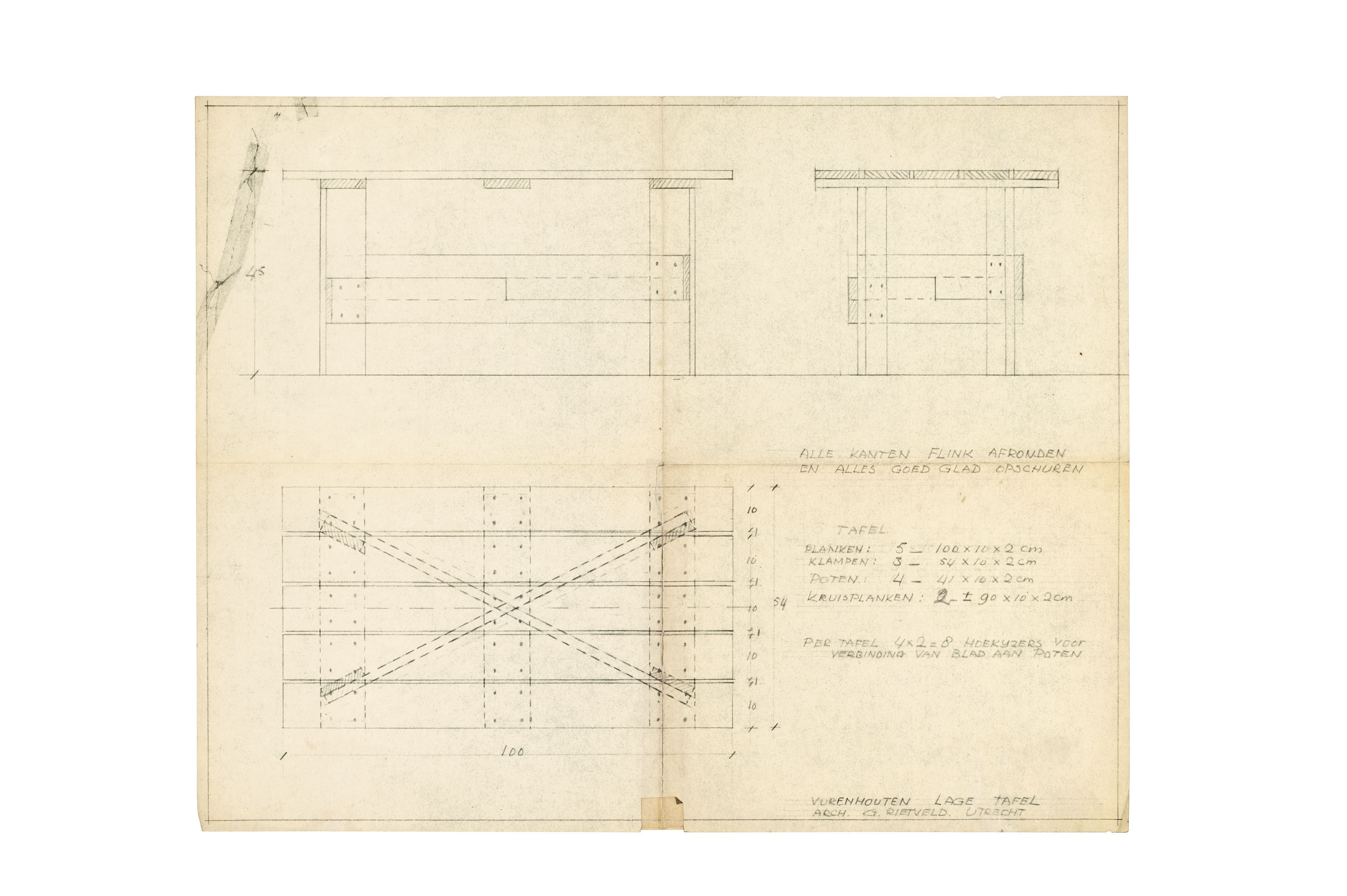 Gerrit Thomas Rietveld 1888 1964 A Crate Chair Originally