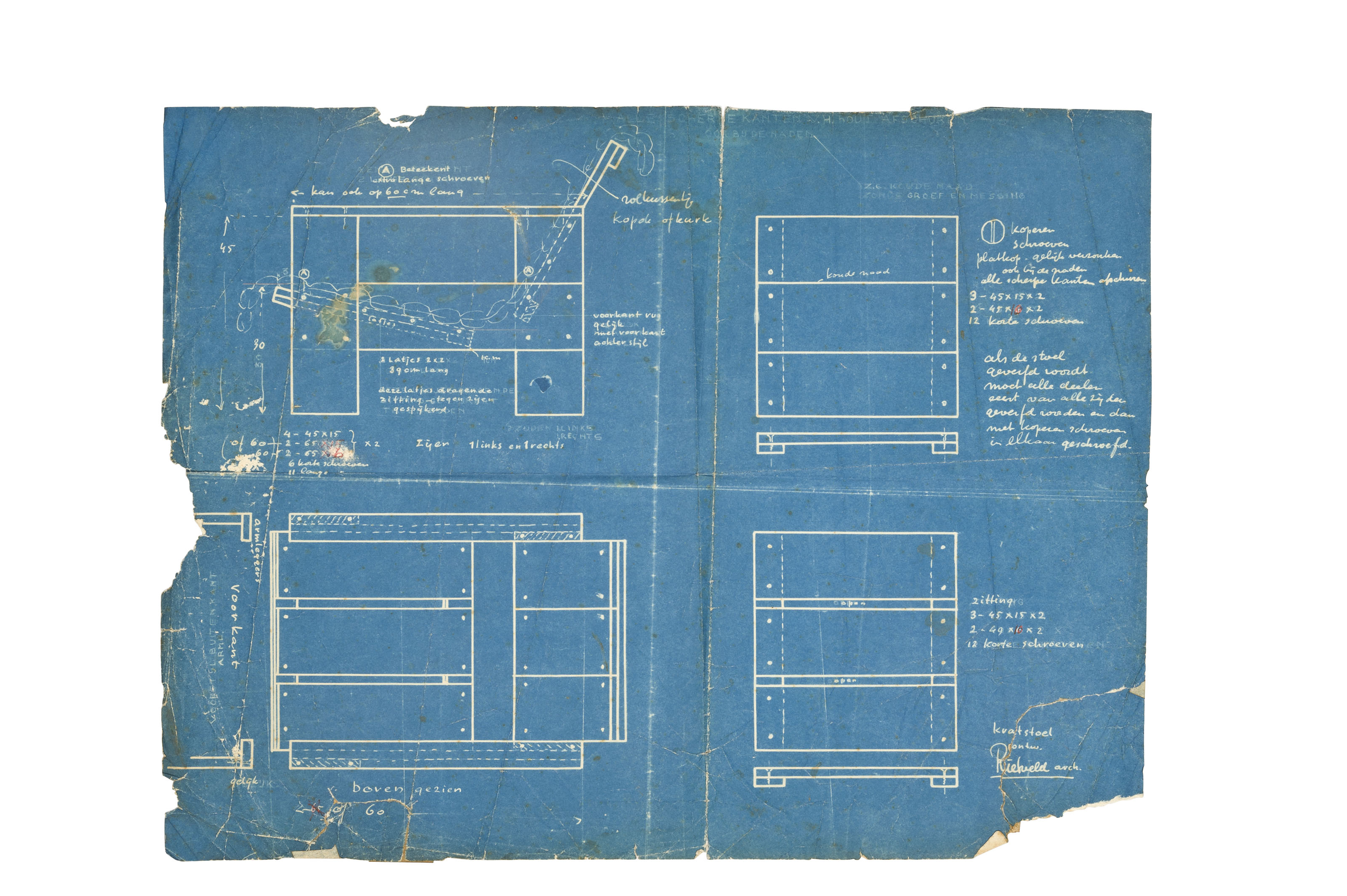 Rietveld Chair Plans
