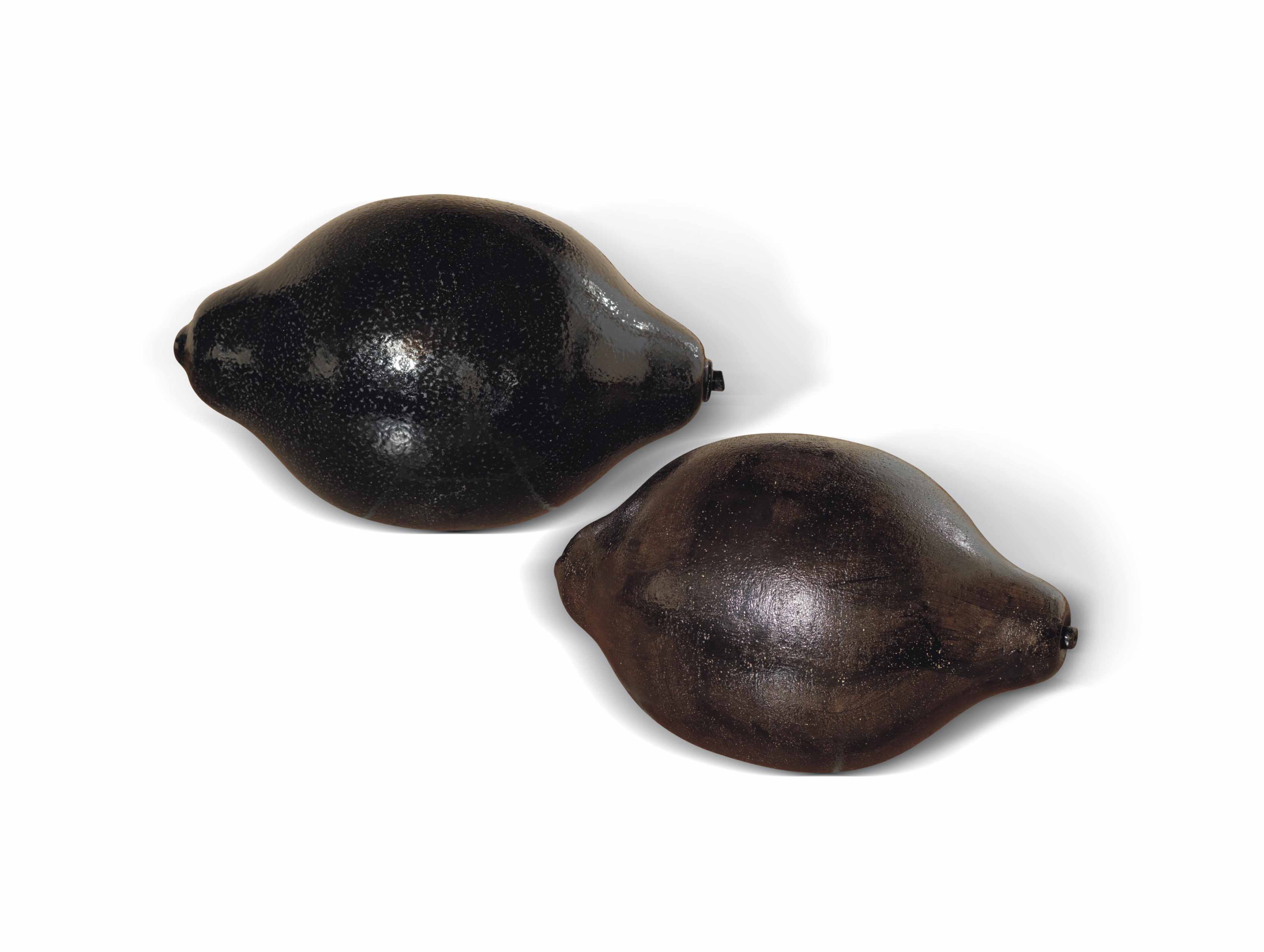 Thomas Schutte B 1954 Zwei Schwarze Zitronen Two Black Lemons 1980s Sculptures Statues Figures Christie S