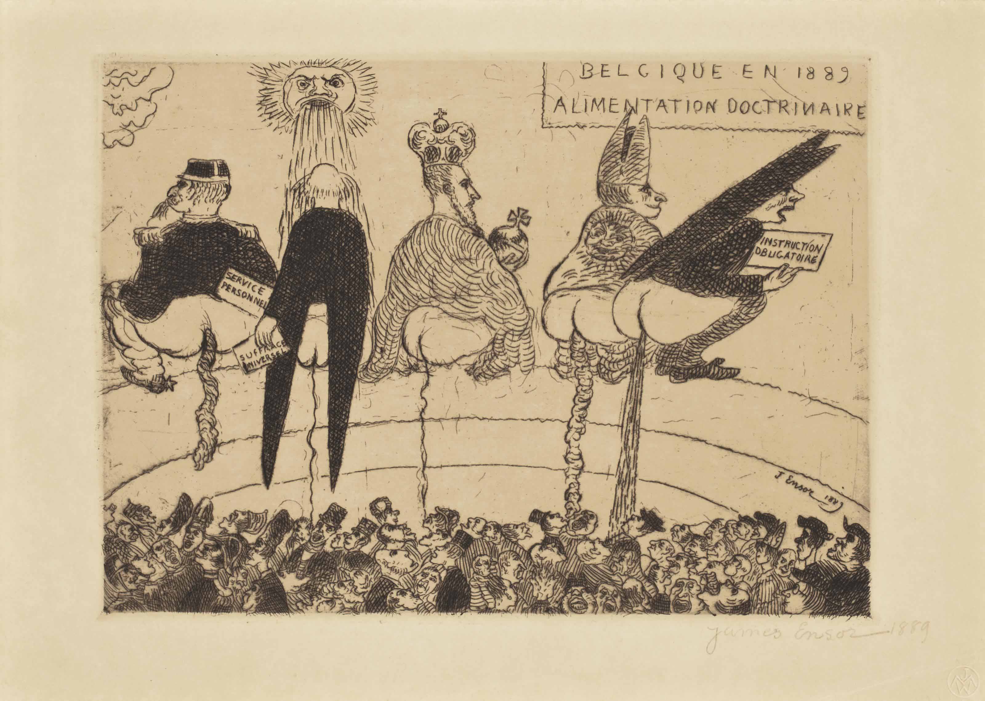 James Ensor (18601949) , Alimentation Doctrinaire, 2ème
