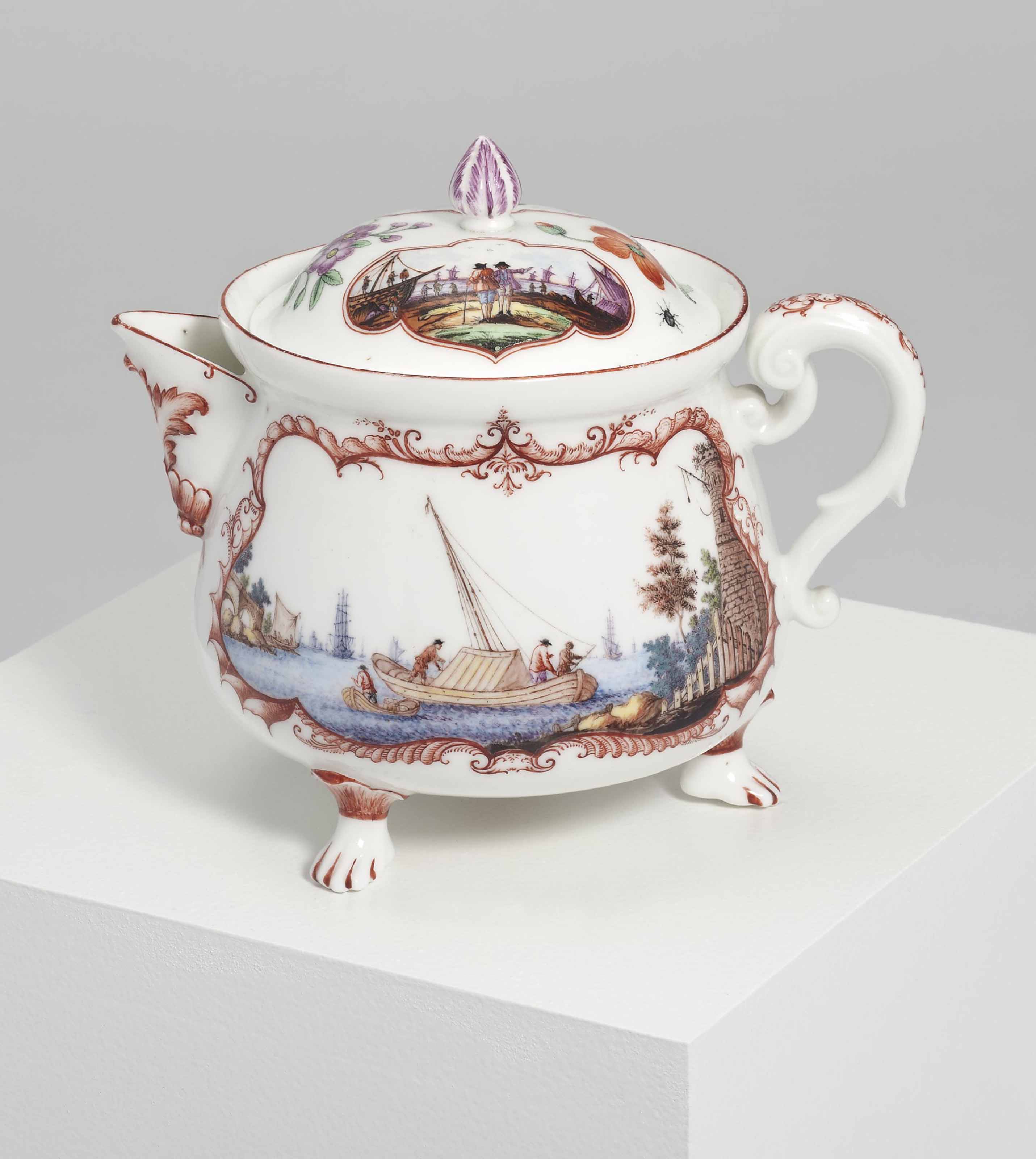 A Vincennes baluster pot and cover, circa 1746-49. Sold for &pound;50,000 on 25 November 2014  at Christie&rsquo;s in London