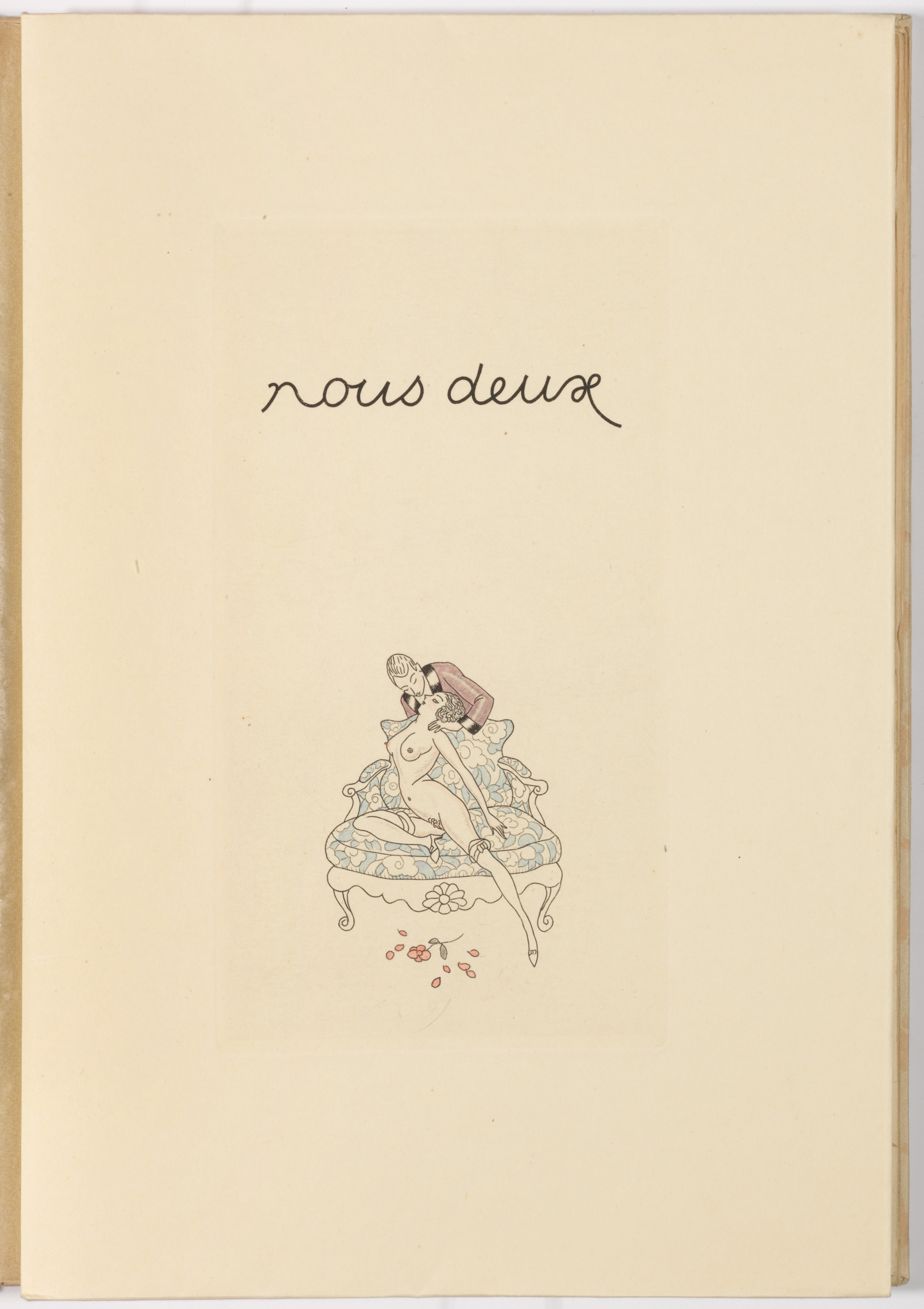 Livre érotique Rare 'Nous Deux' De Valotaire & Dulac - Édition 1929 - Illustré - État D'occasion Particulier