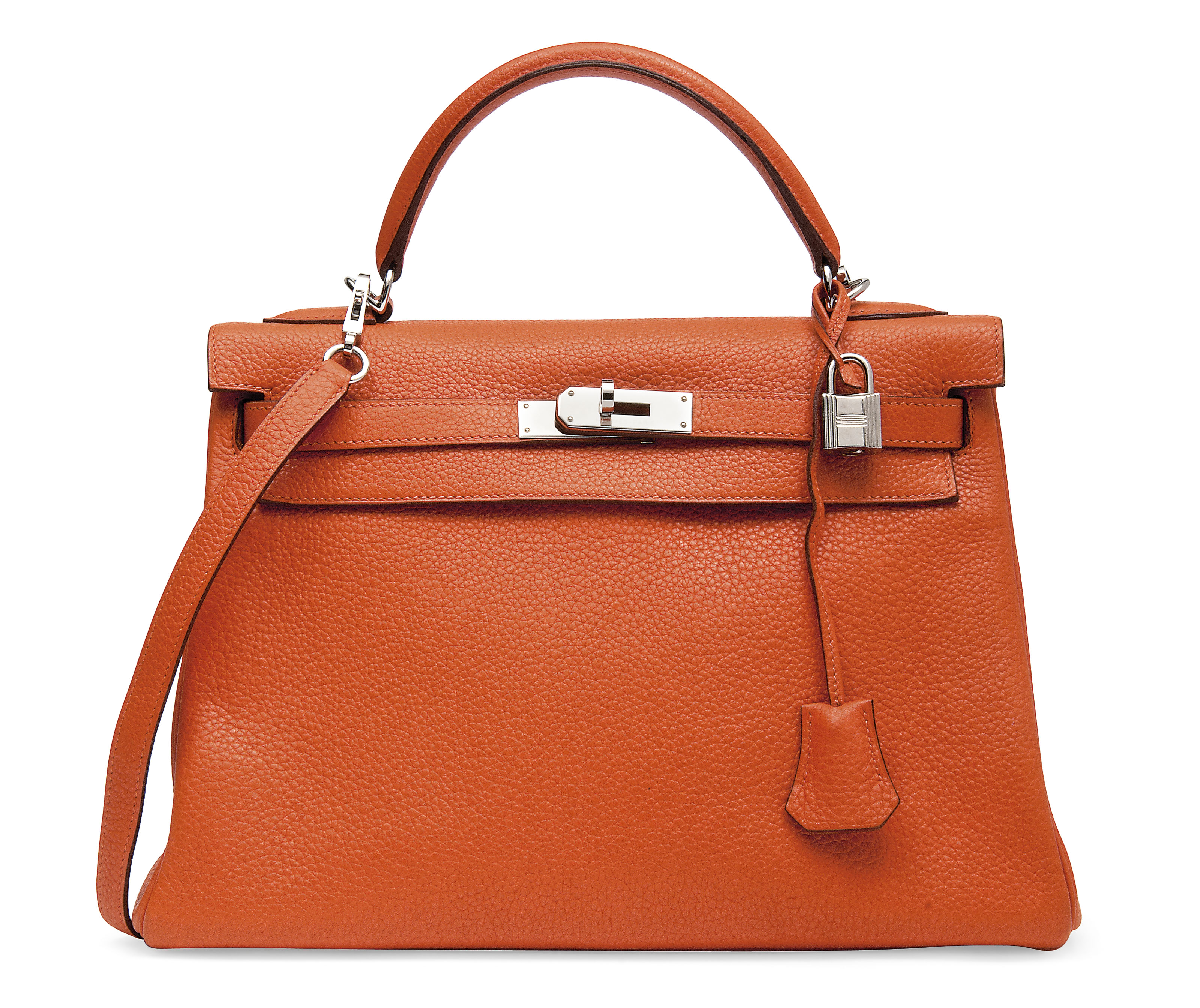 AN ORANGE LEATHER KELLY BAG, HERMÈS, 2008 Christie’s