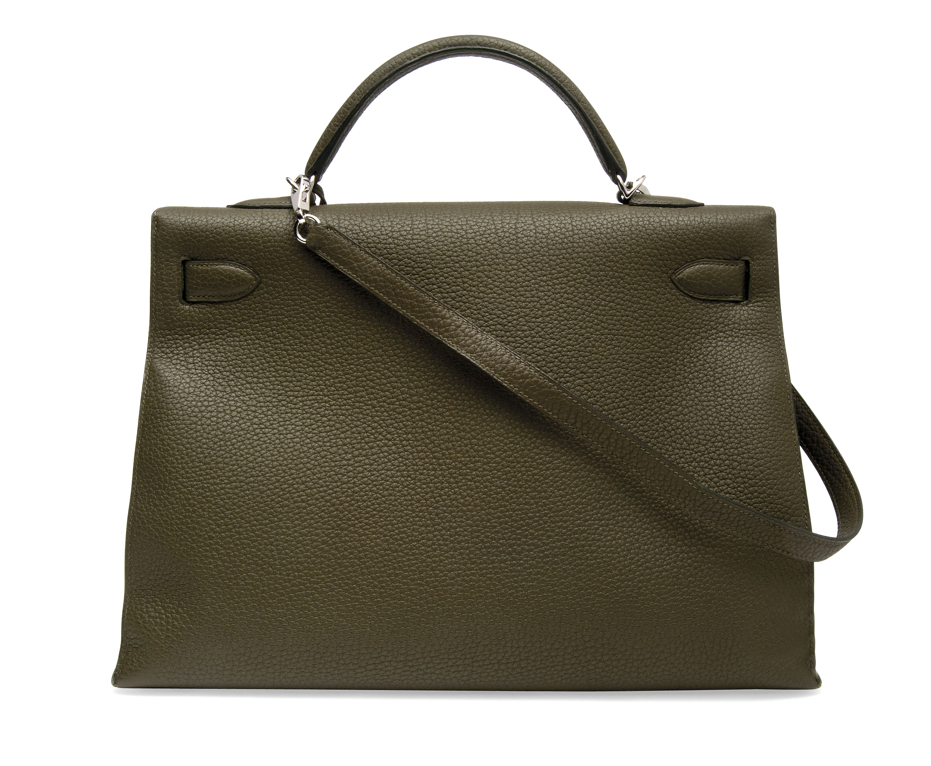 AN OLIVE GREEN LEATHER KELLY BAG, HERMÈS, 2009 Christie's
