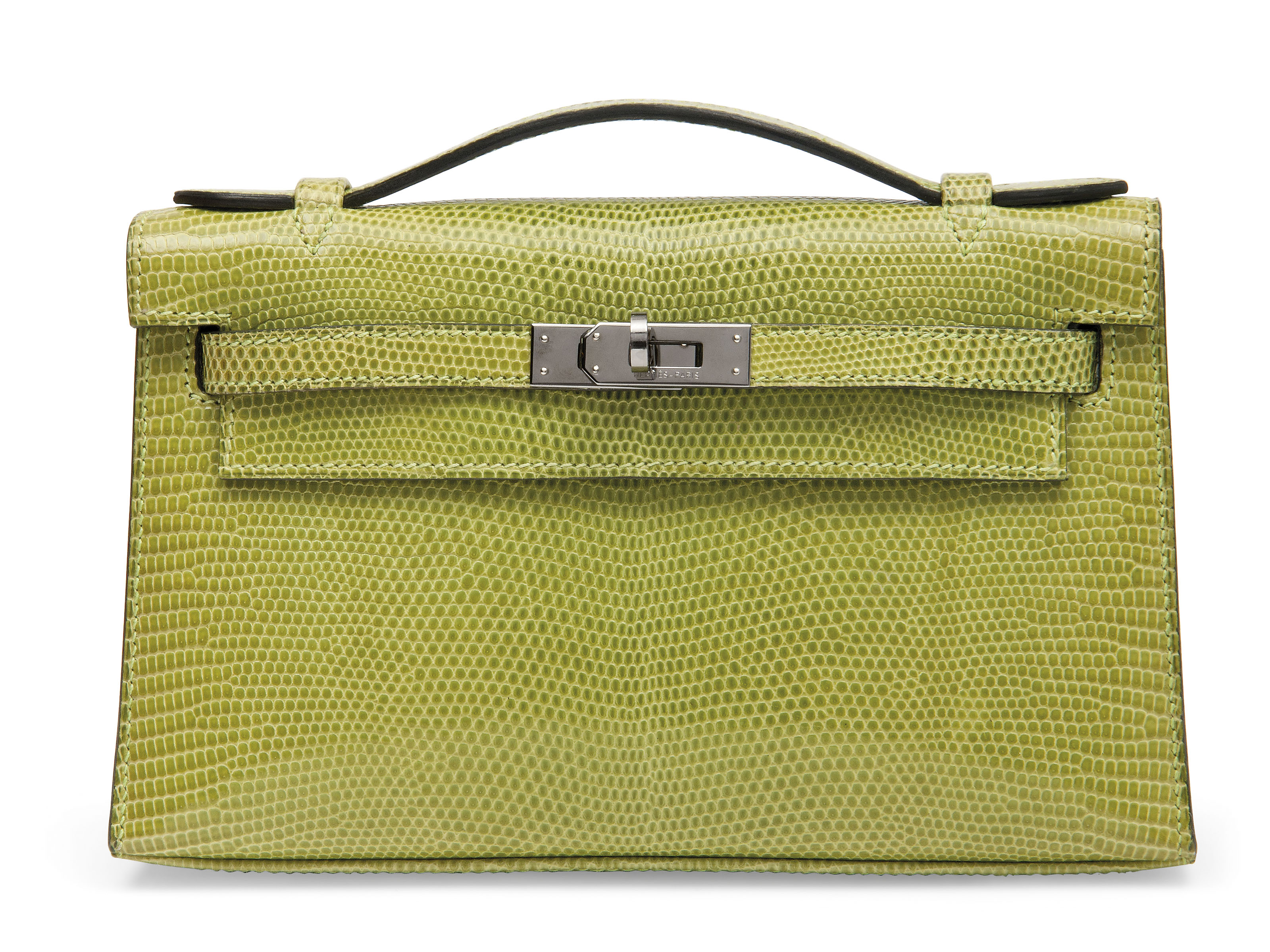 A VERT ANIS LIZARD KELLY POCHETTE BAG, HERMÈS, 2006