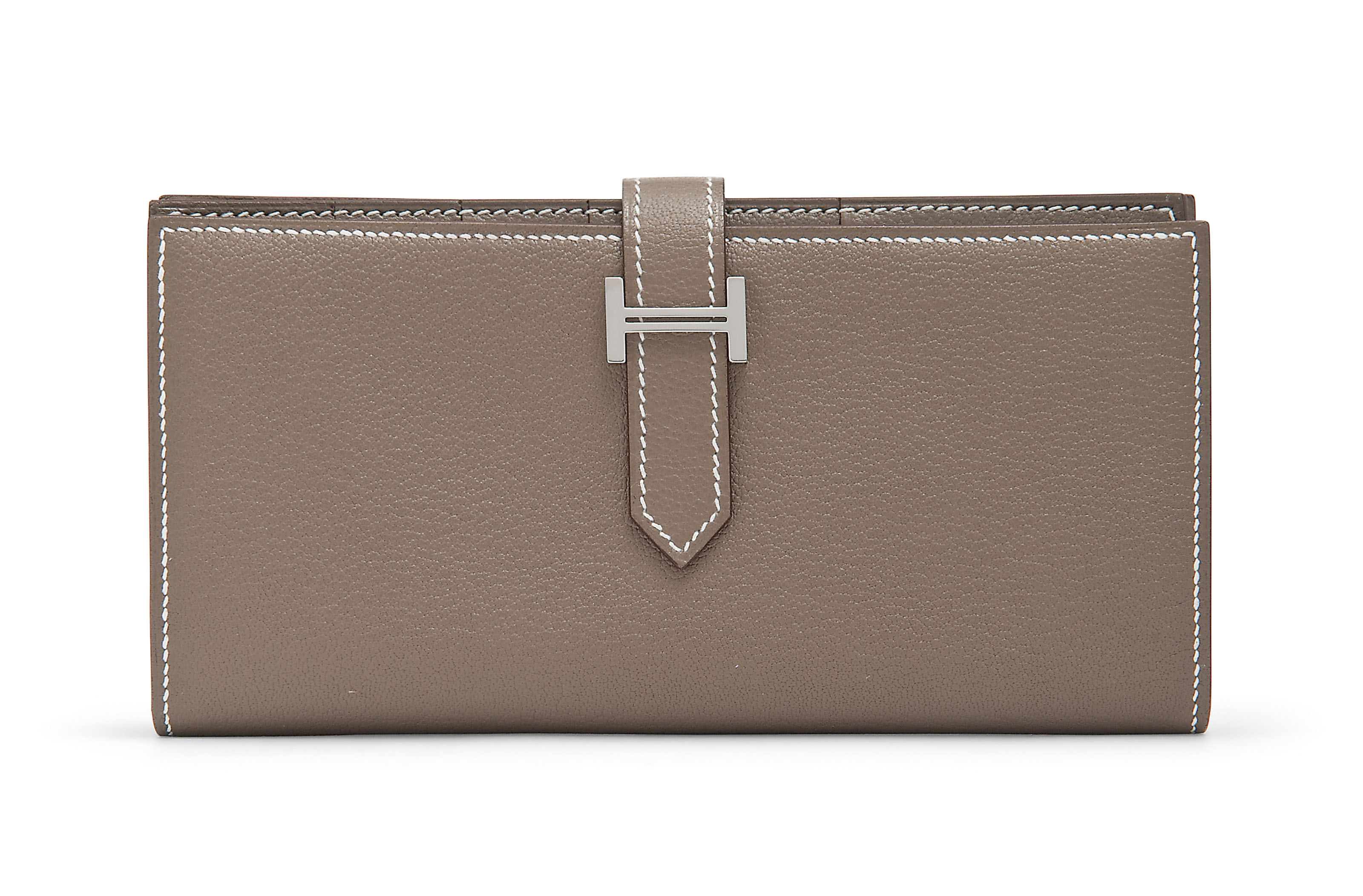 AN ETOUPE LEATHER BÈARN WALLET, HERMÈS, 2013 Christie’s