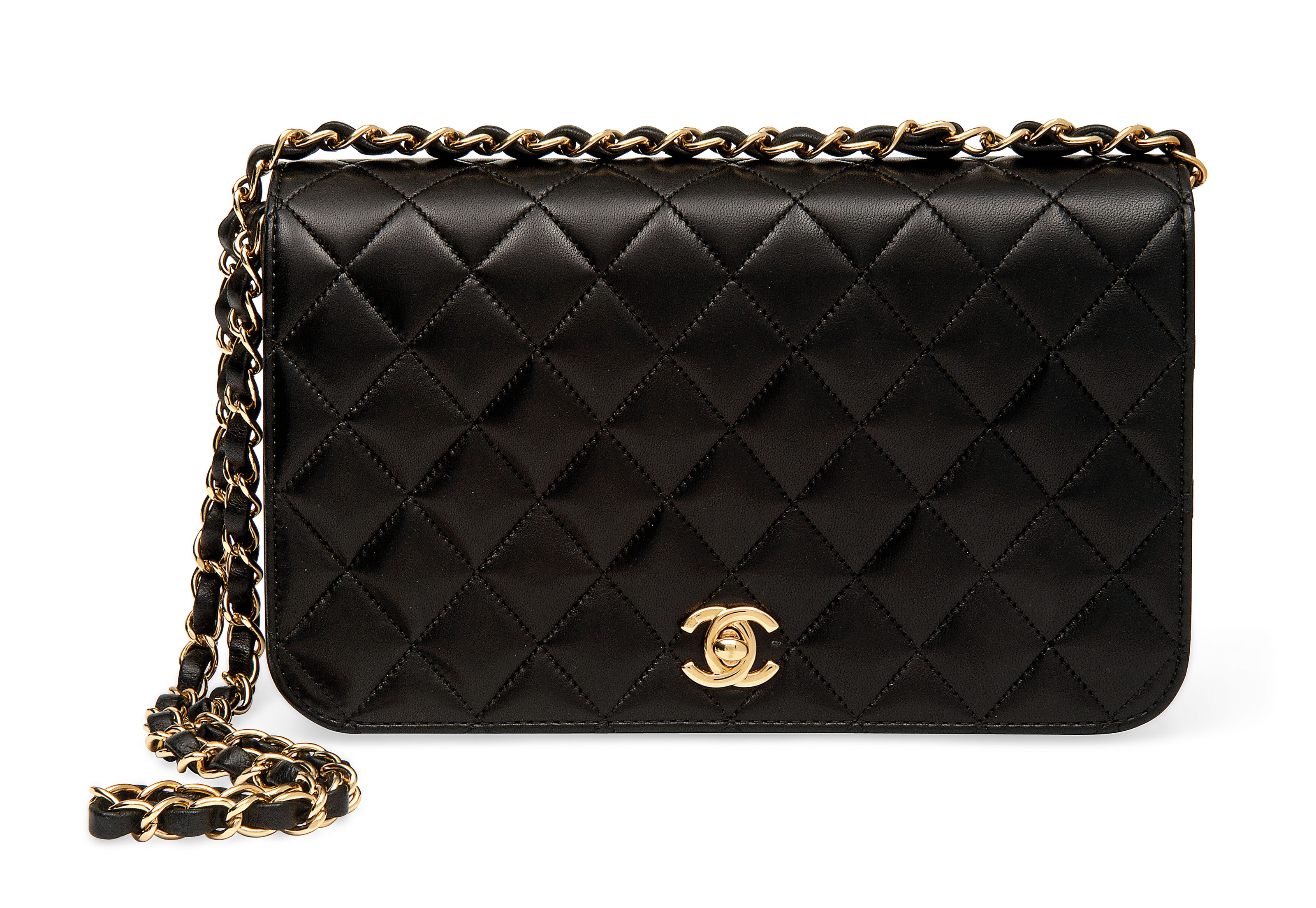 A BLACK LAMBSKIN LEATHER FLAP BAG, CHANEL, 2006-08 | Christie's