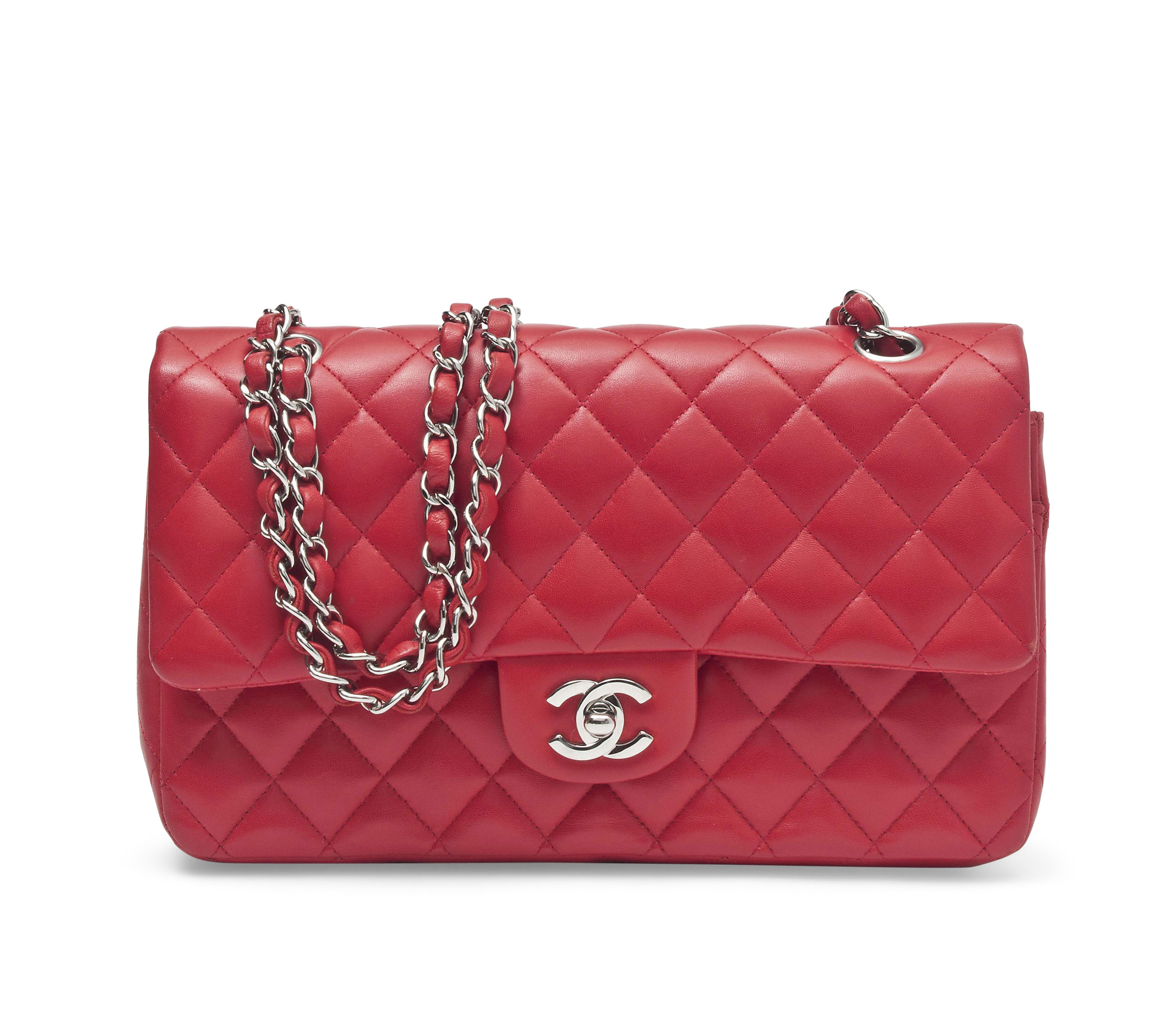 Chanel red flap cheap