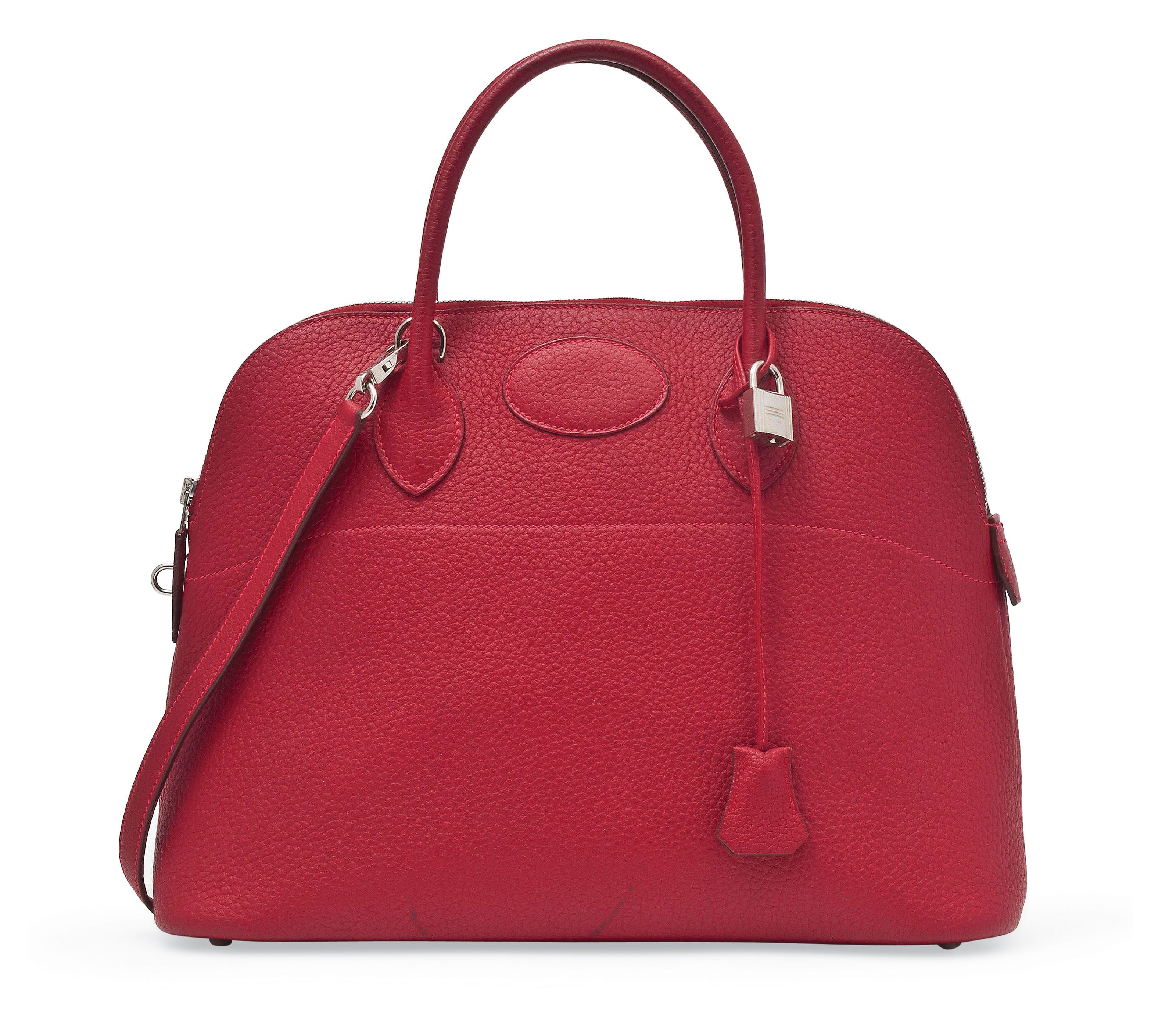 A CHERRY RED LEATHER BOLIDE BAG HERMES 2005 Christie s