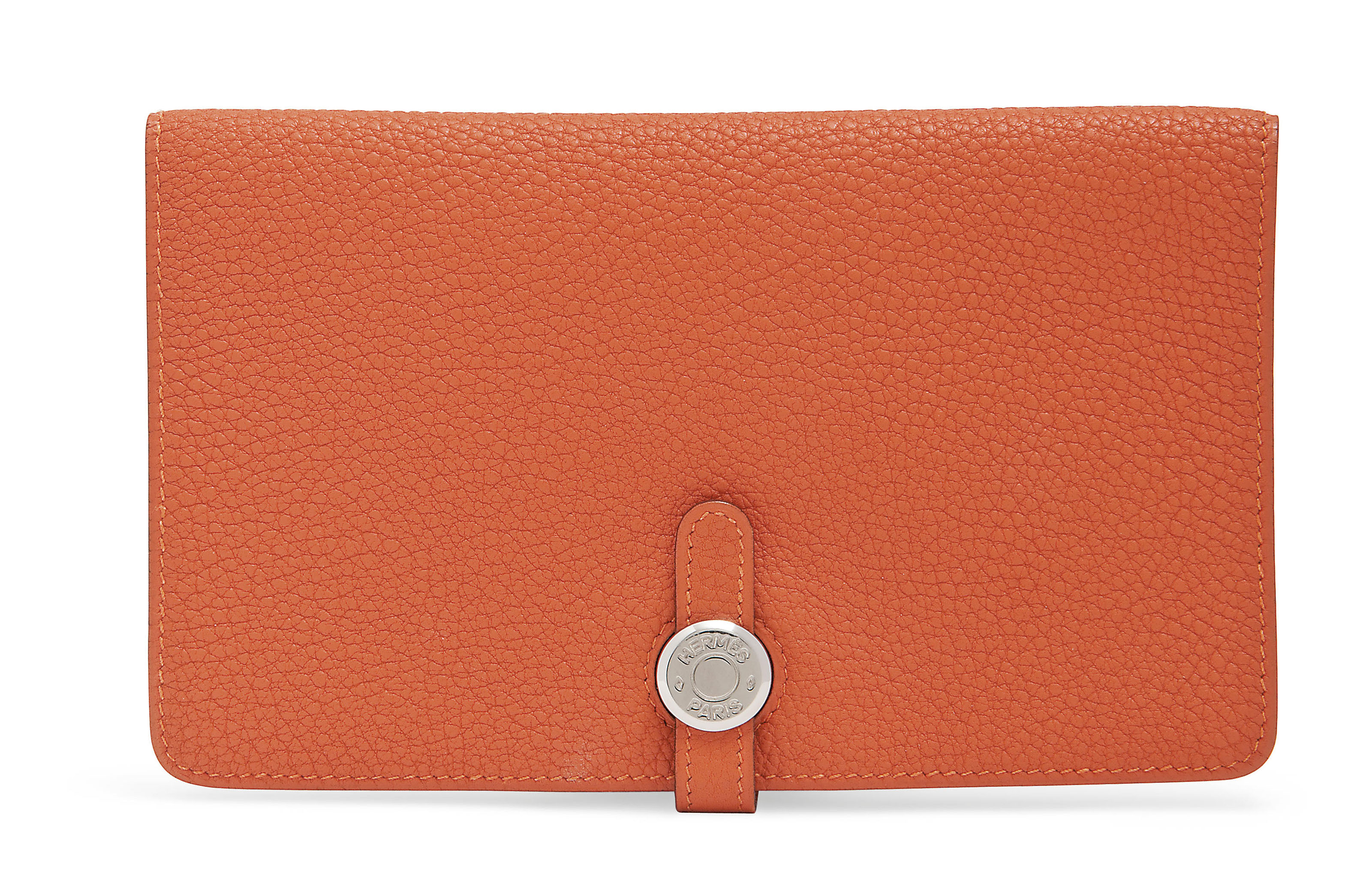 AN ORANGE LEATHER DOGON WALLET, HERMÈS, 2002 Christie’s