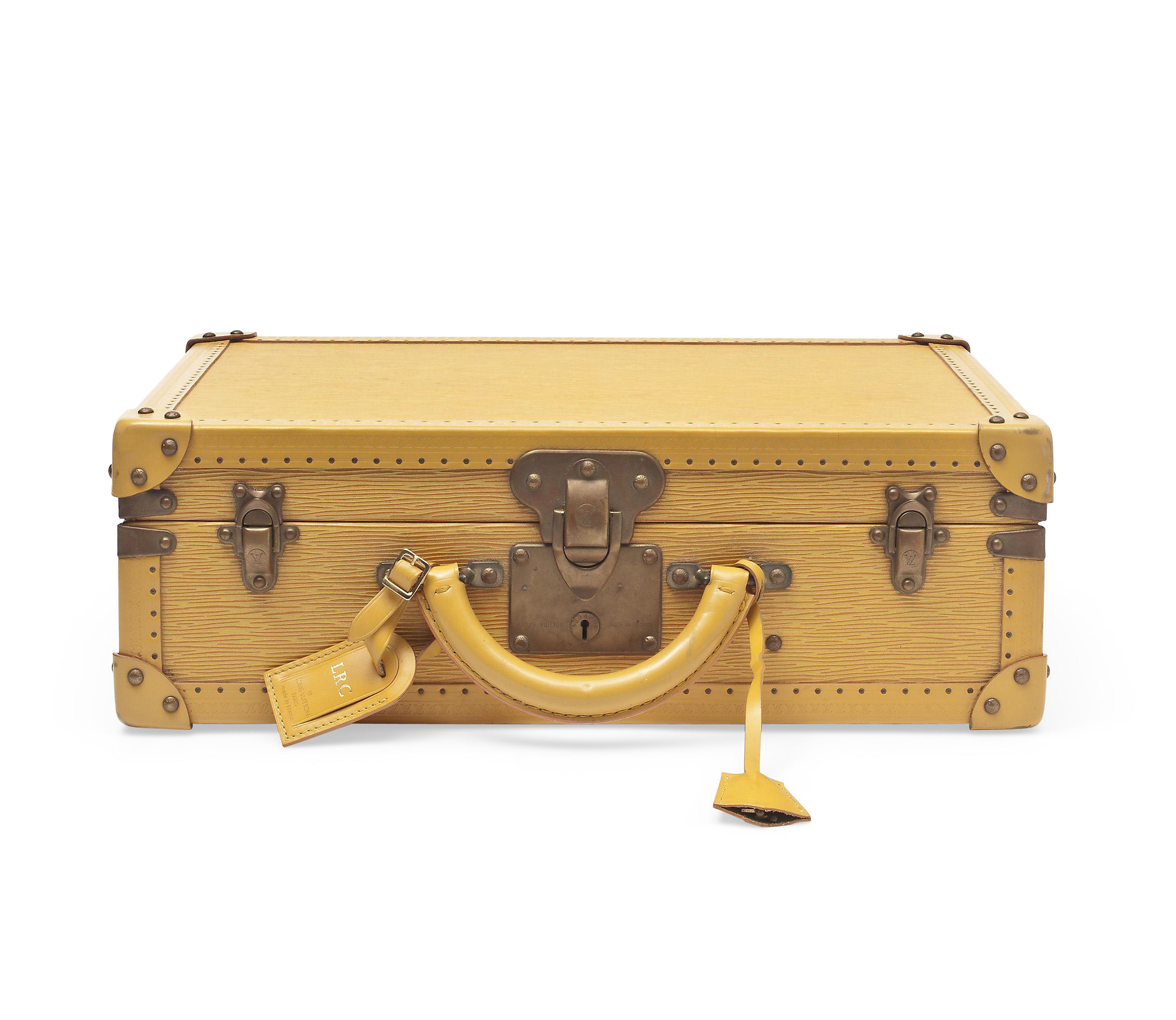 A CITRON EPI LEATHER COTTEVILLE 45 SUITCASE, LOUIS VUITTON, CIRCA
