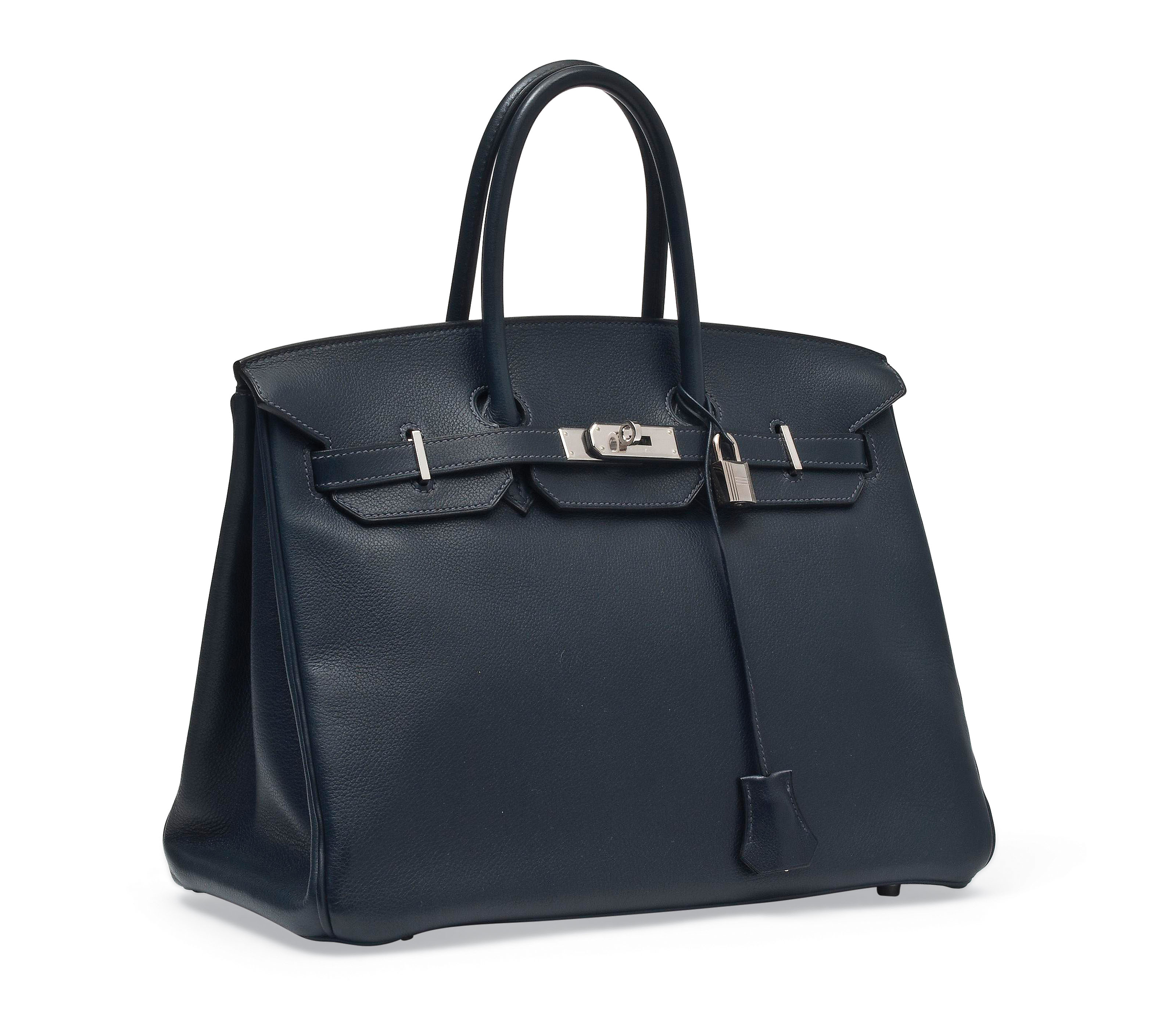 A NAVY BLUE VEAU SWIFT LEATHER BIRKIN BAG HERMES 2008 Christie s