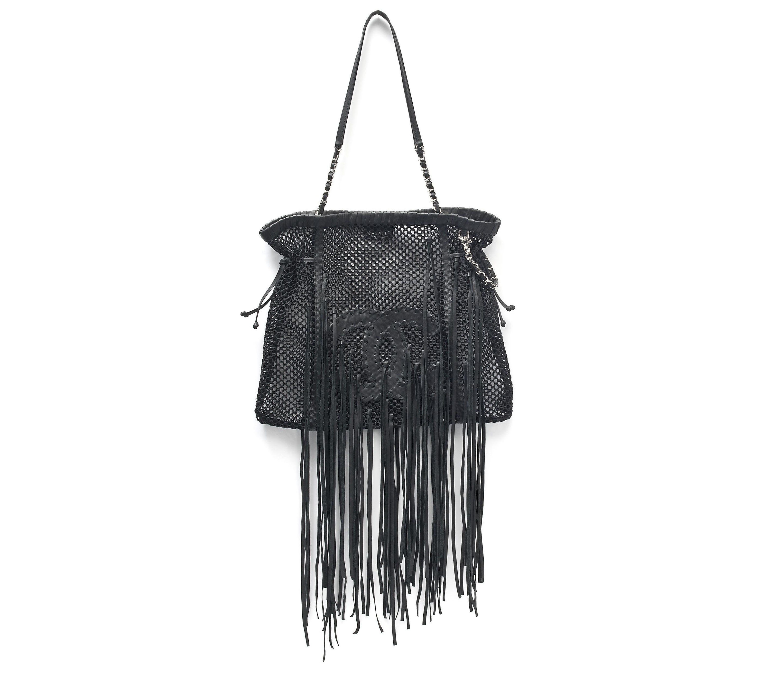 Chanel fringe shop bag
