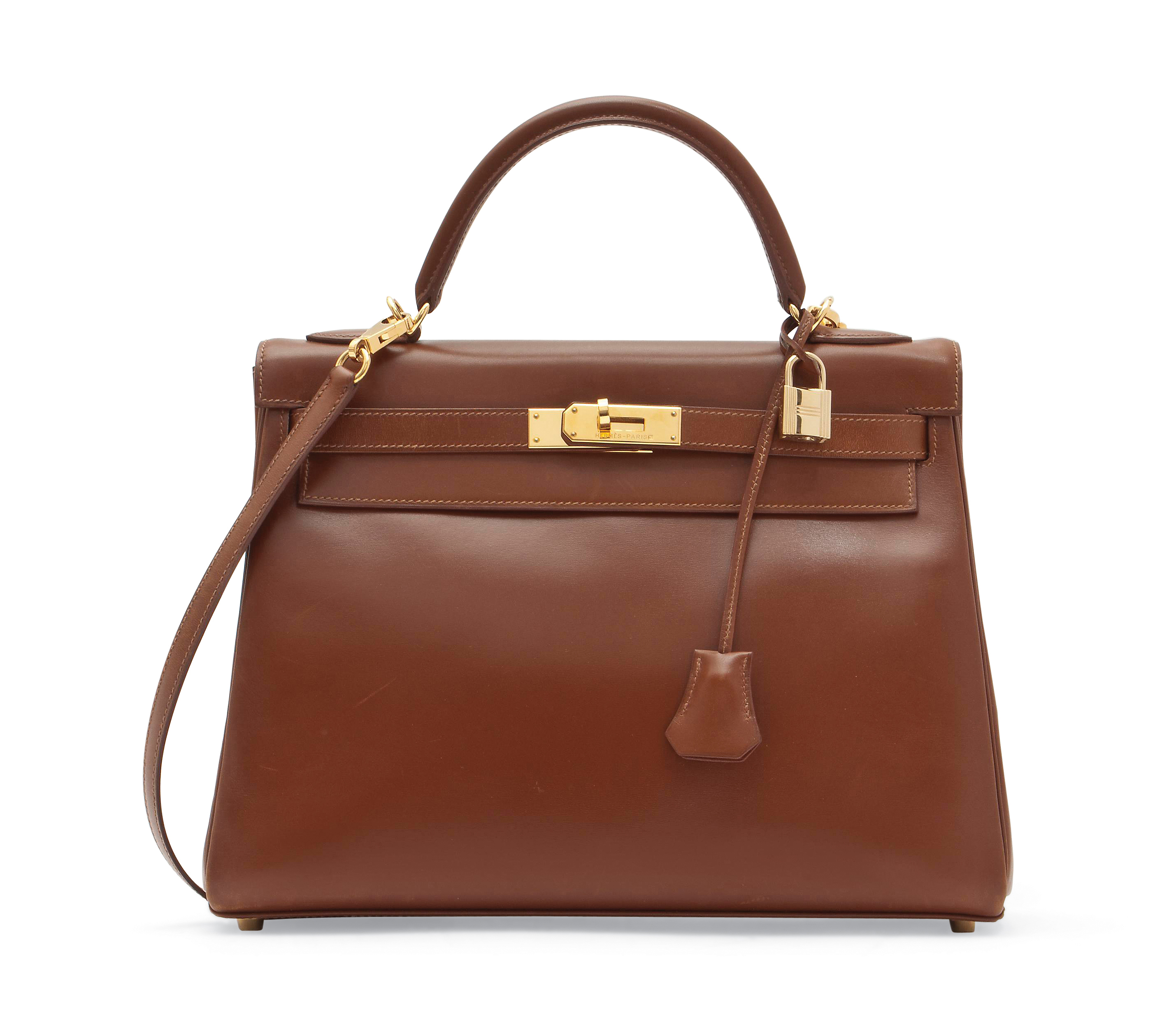 A CHESTNUT BROWN BOX LEATHER KELLY BAG, HERMÈS, 2002 | Christie's