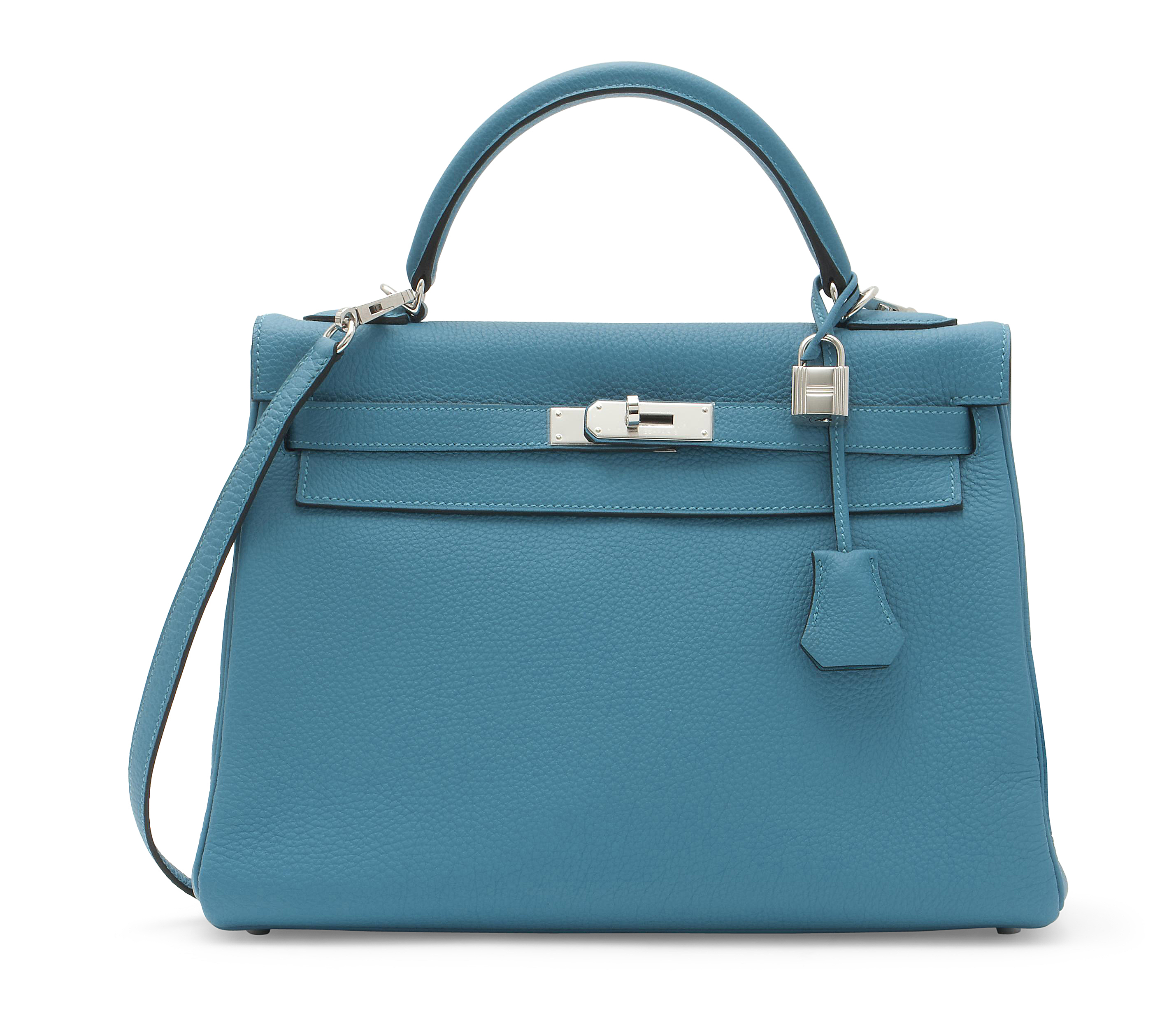 A TURQUOISE TOGO LEATHER KELLY BAG HERM S 2014 Christie s