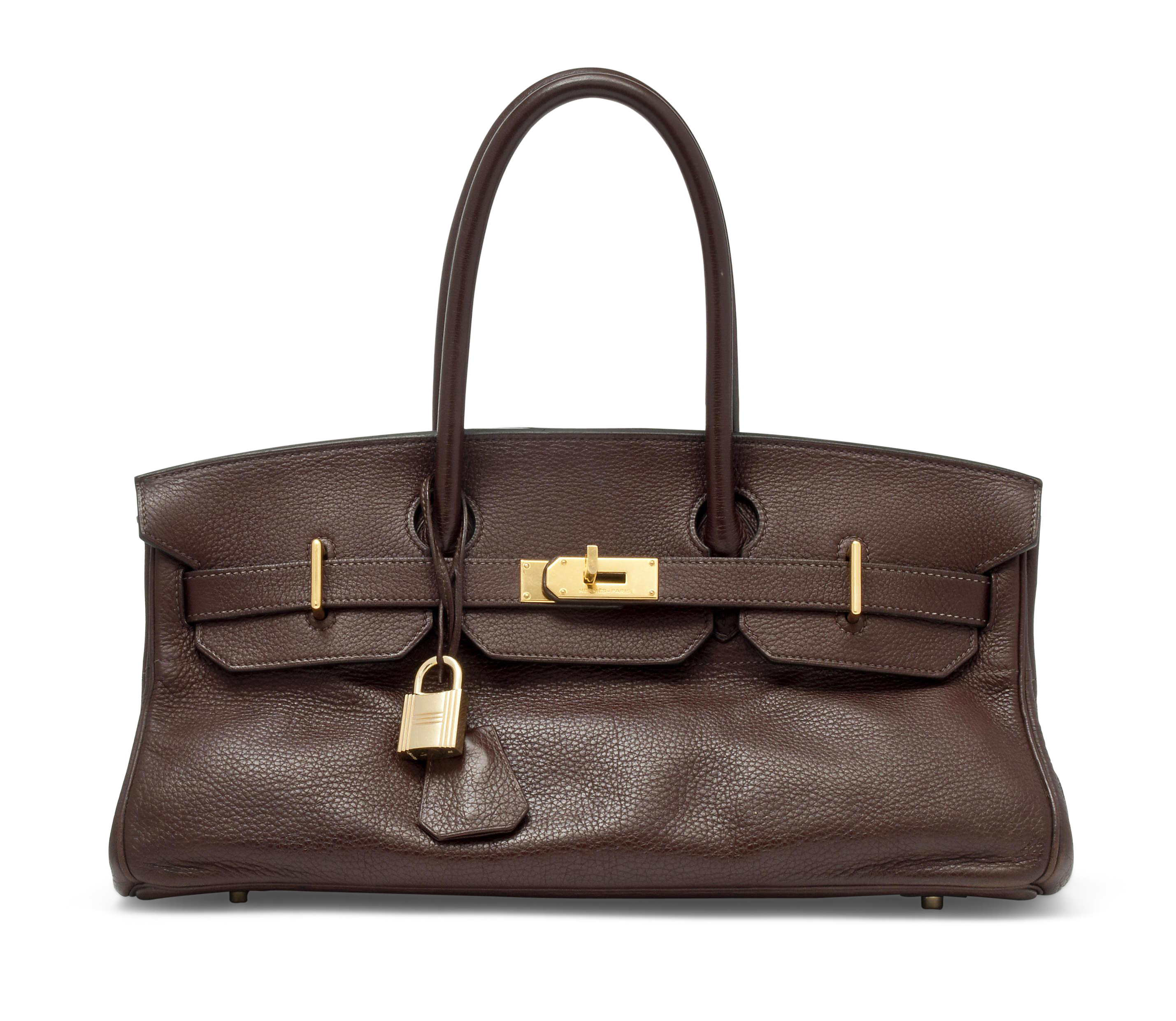 A HAVANE TAURILLON CLEMENCE LEATHER JPG SHOULDER BIRKIN I 42 BAG
