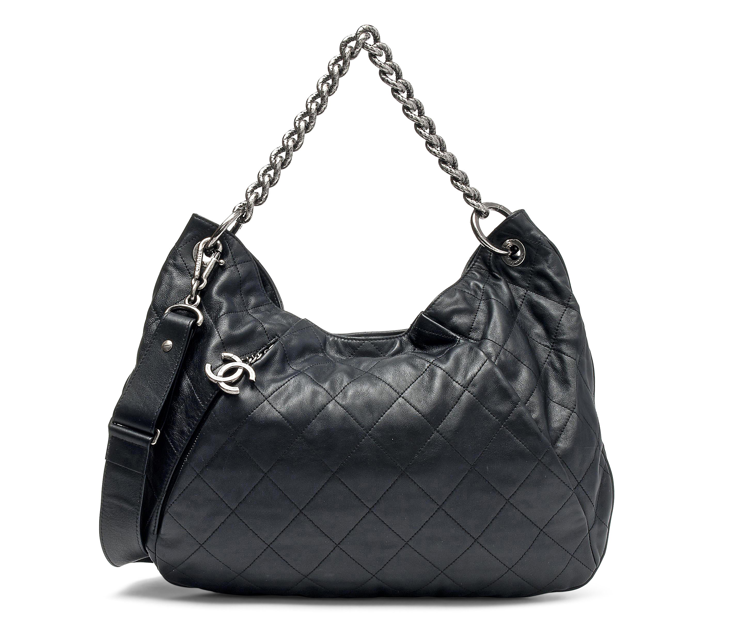 CHANEL 19th 2013/14 Paris Dallas Collection Lambskin leather COCO Mark Star Chain Shoulder Bag black