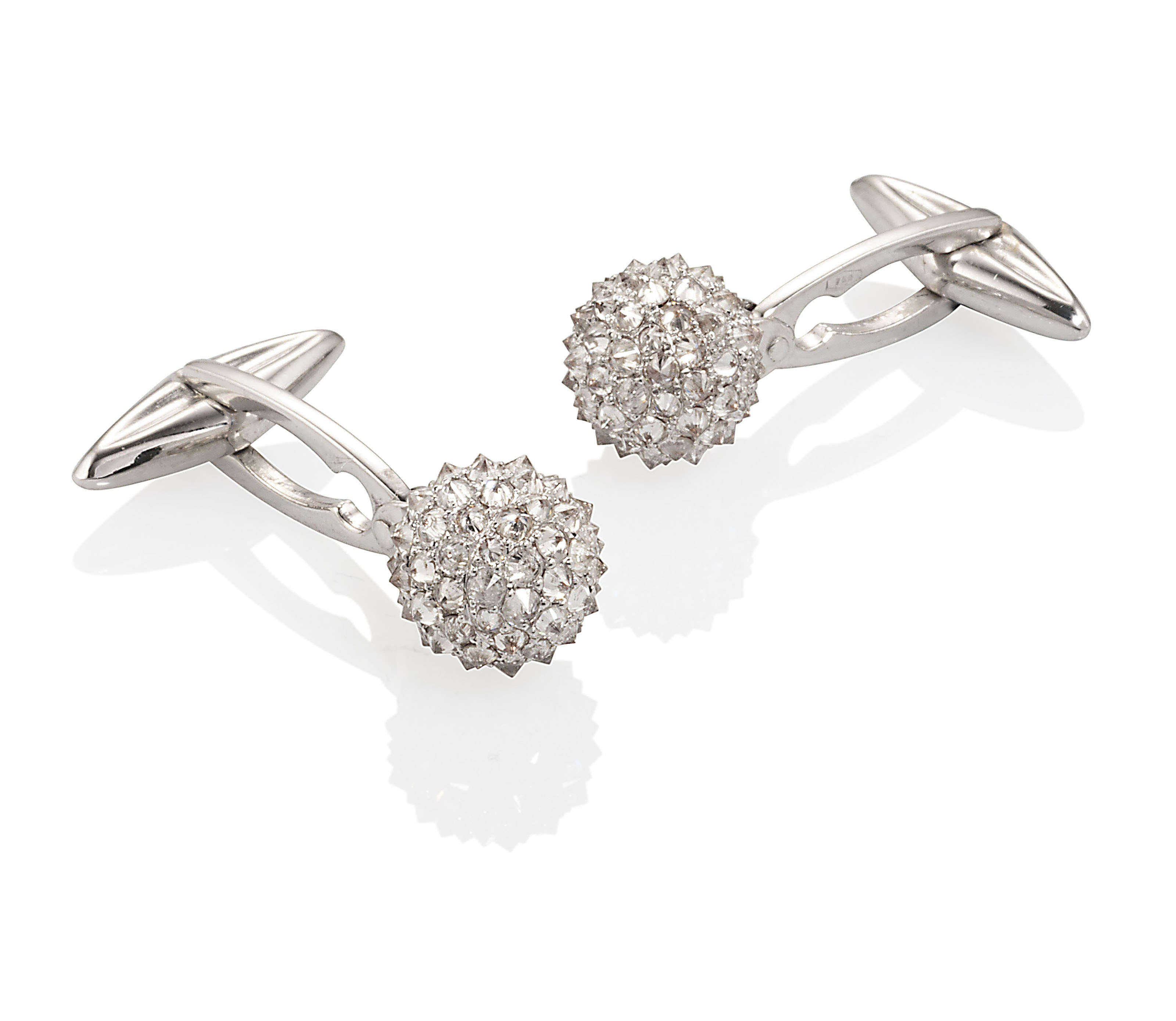 A PAIR OF DIAMOND CUFFLINKS, Christie’s