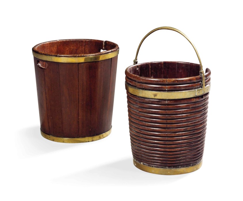 TWO III BRASSBOUND BUCKETS, LATE 18TH CENTURY Christie's