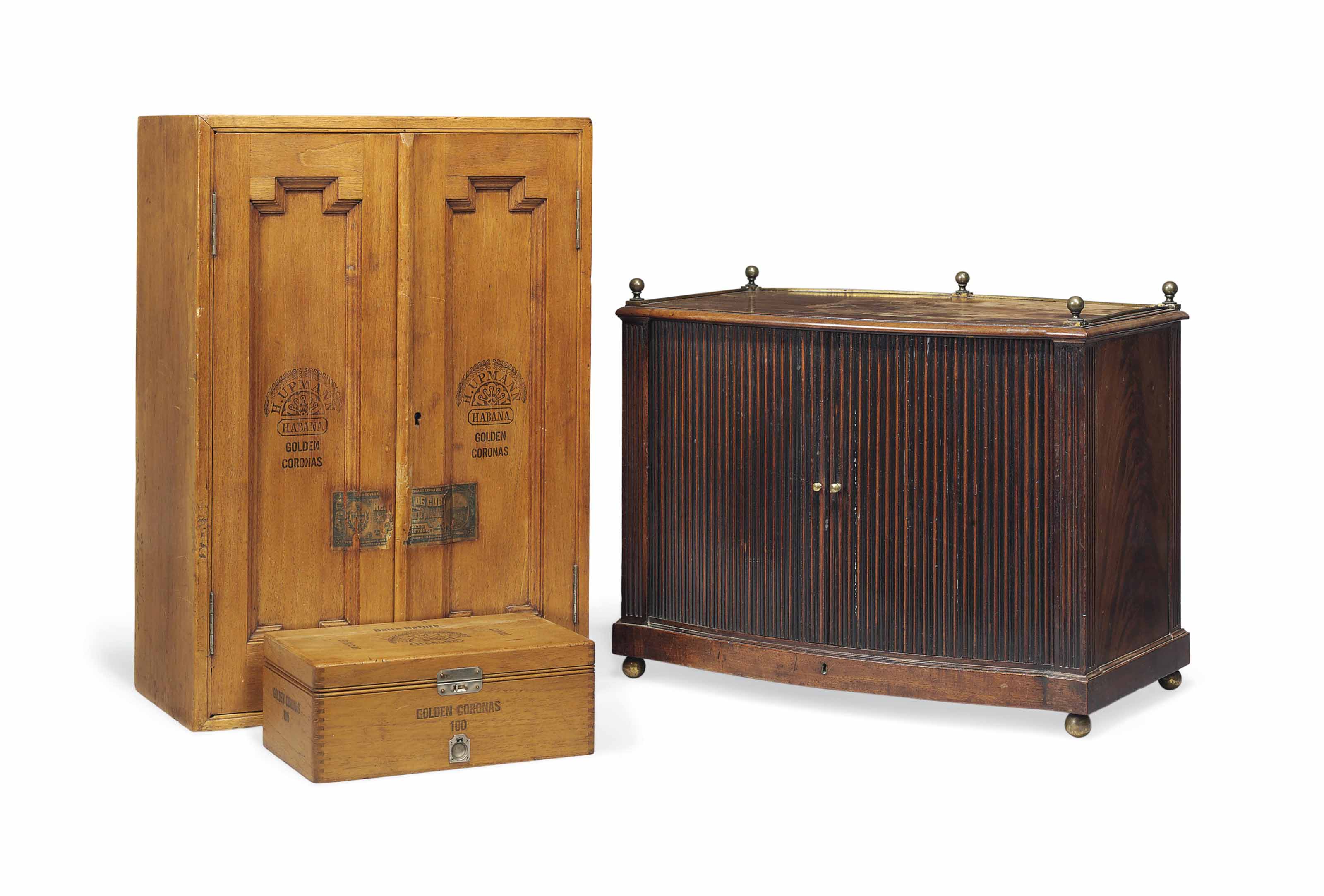 A Cuban Mahogany Humidor Early 20th Century Cellaret