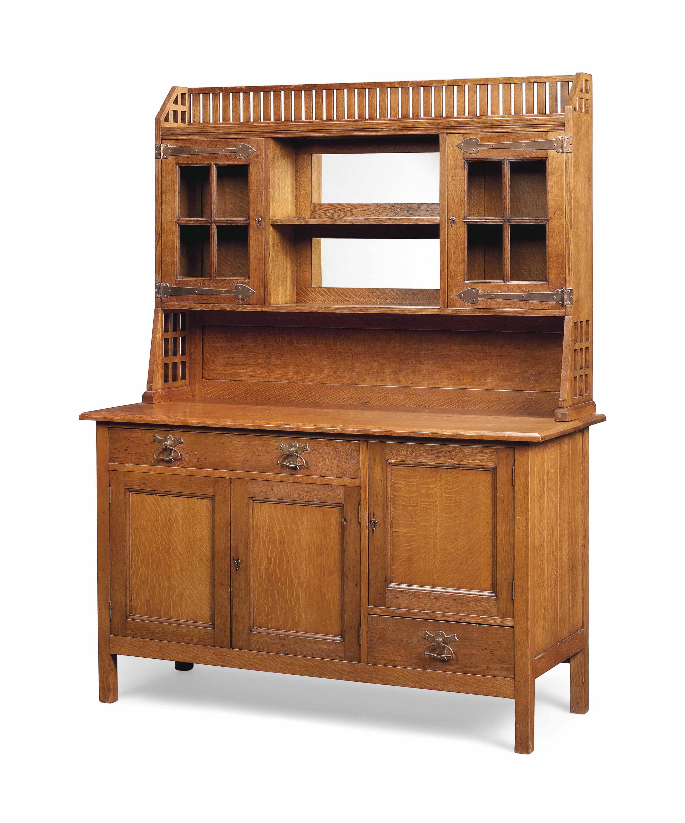 A Liberty Co Arts Crafts Oak Dresser Circa 1900 1900s