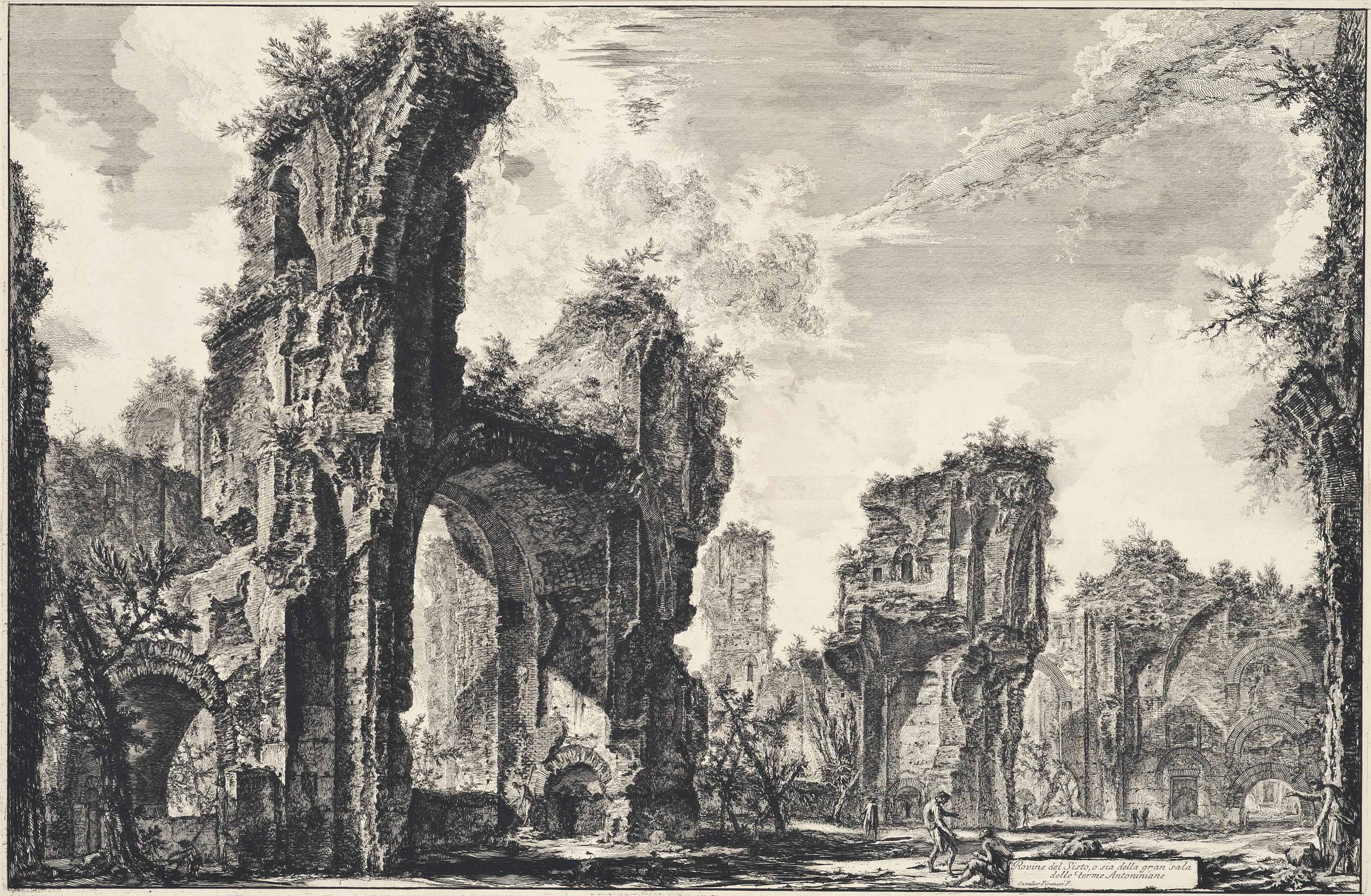 Giovanni Battista Piranesi 1720 1778 The Baths Of Caracalla