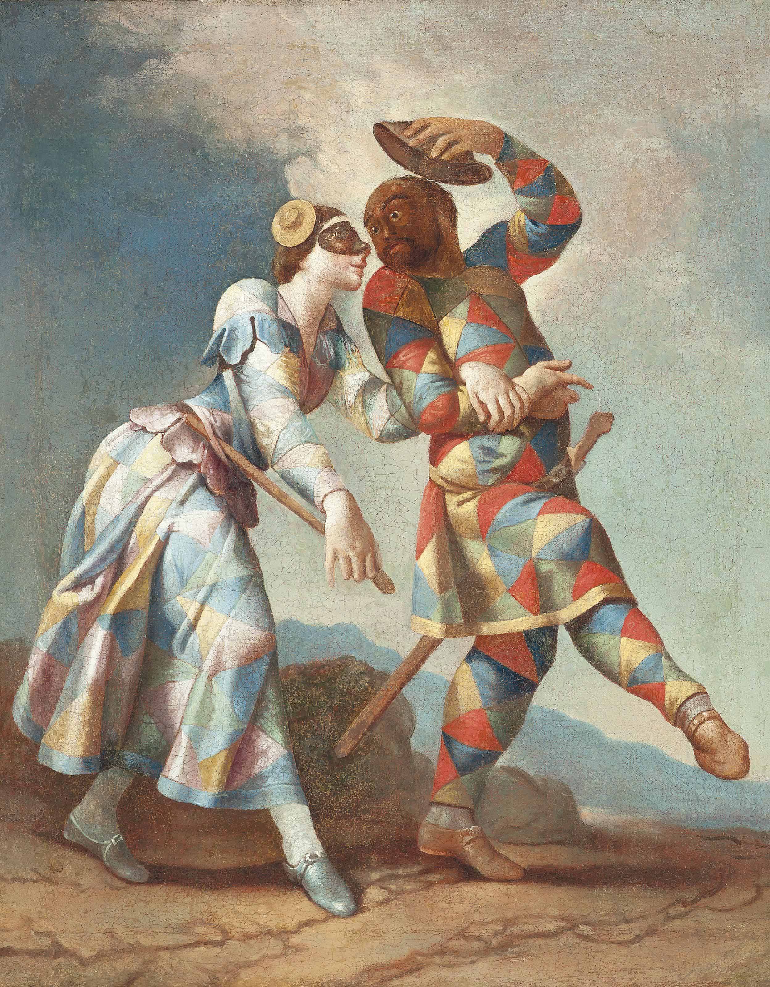 Î‘Ï€Î¿Ï„Î­Î»ÎµÏƒÎ¼Î± ÎµÎ¹ÎºÏŒÎ½Î±Ï‚ Î³Î¹Î± Harlequin and columbine painting
