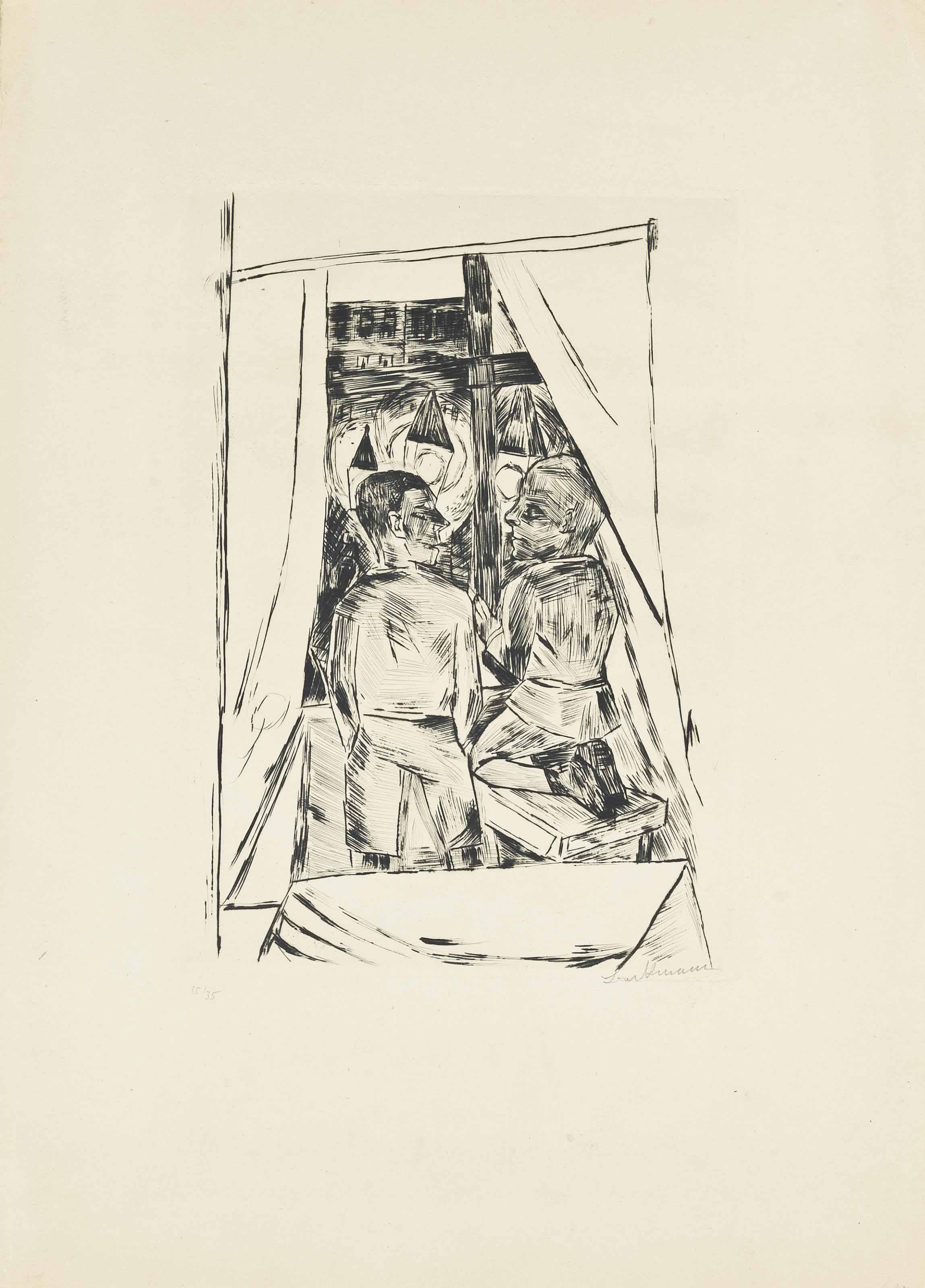 Max Beckmann (18841950) , Kinder am Fenster (Hofmaier 237