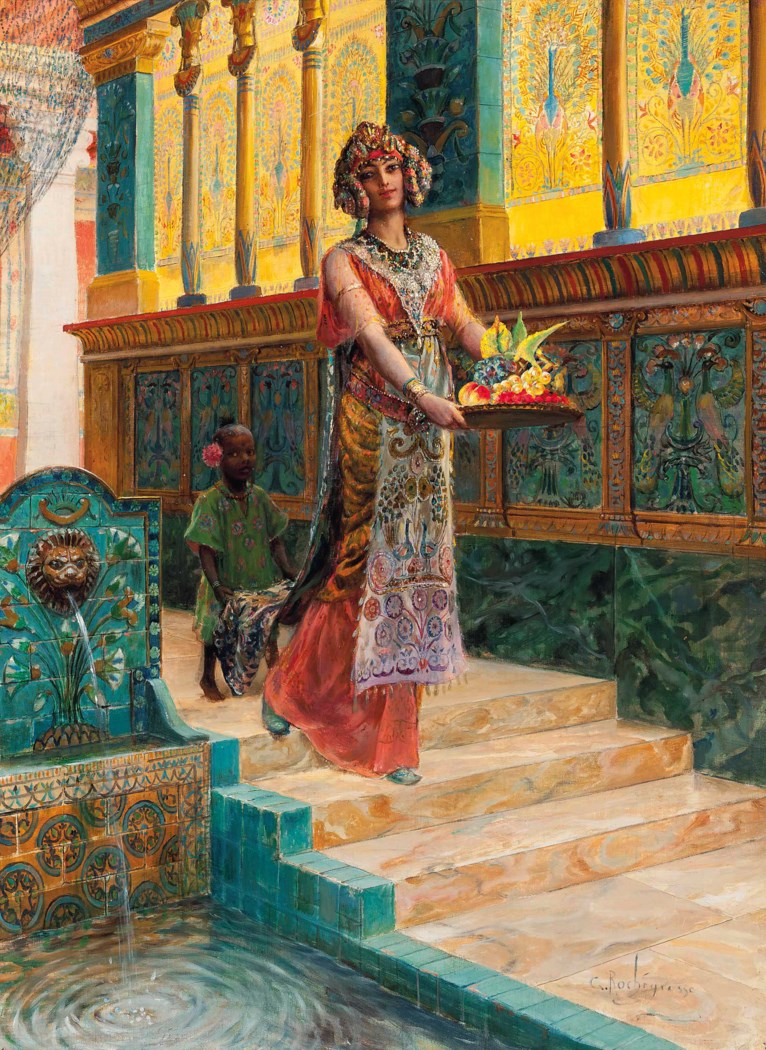 Georges Antoine Rochegrosse (FRENCH, 1859-1938), An eastern beauty ...