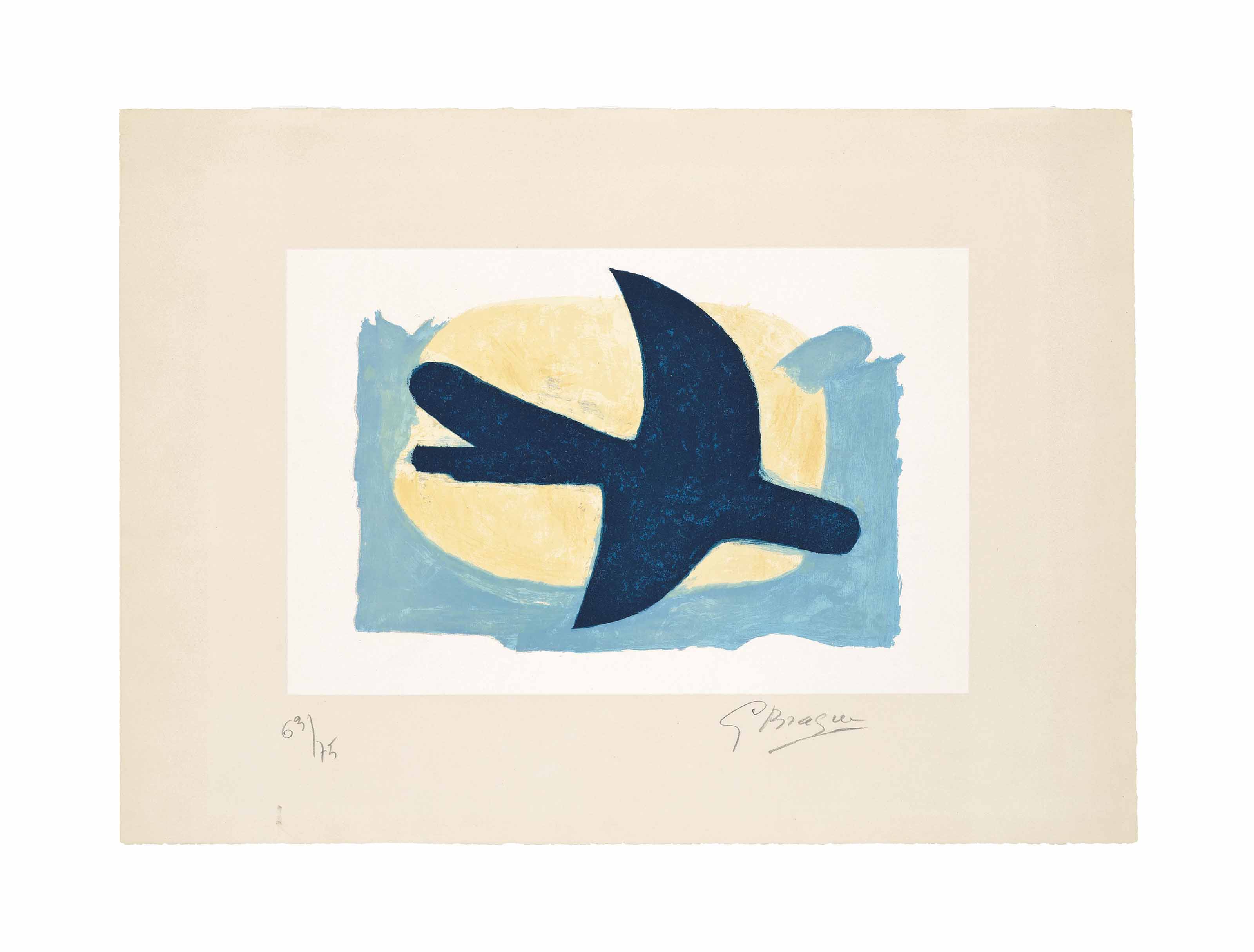 Georges Braque 1882 1963 Oiseau Bleu Et Jaune Prints