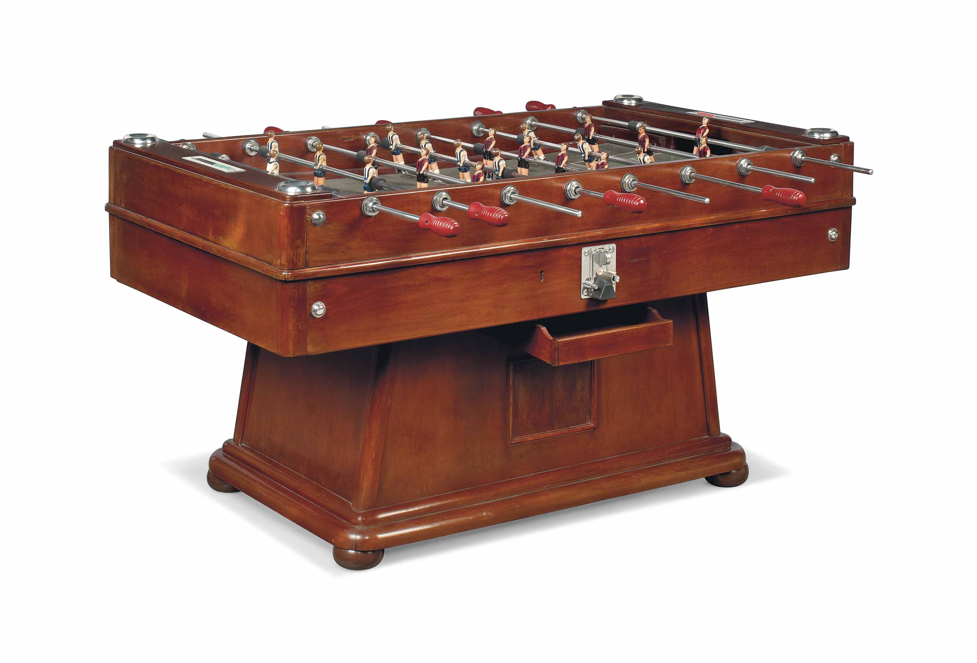 A SPANISH STAINED BEECH TABLE FOOTBALL GAME , MID20TH CENTURY Christie's