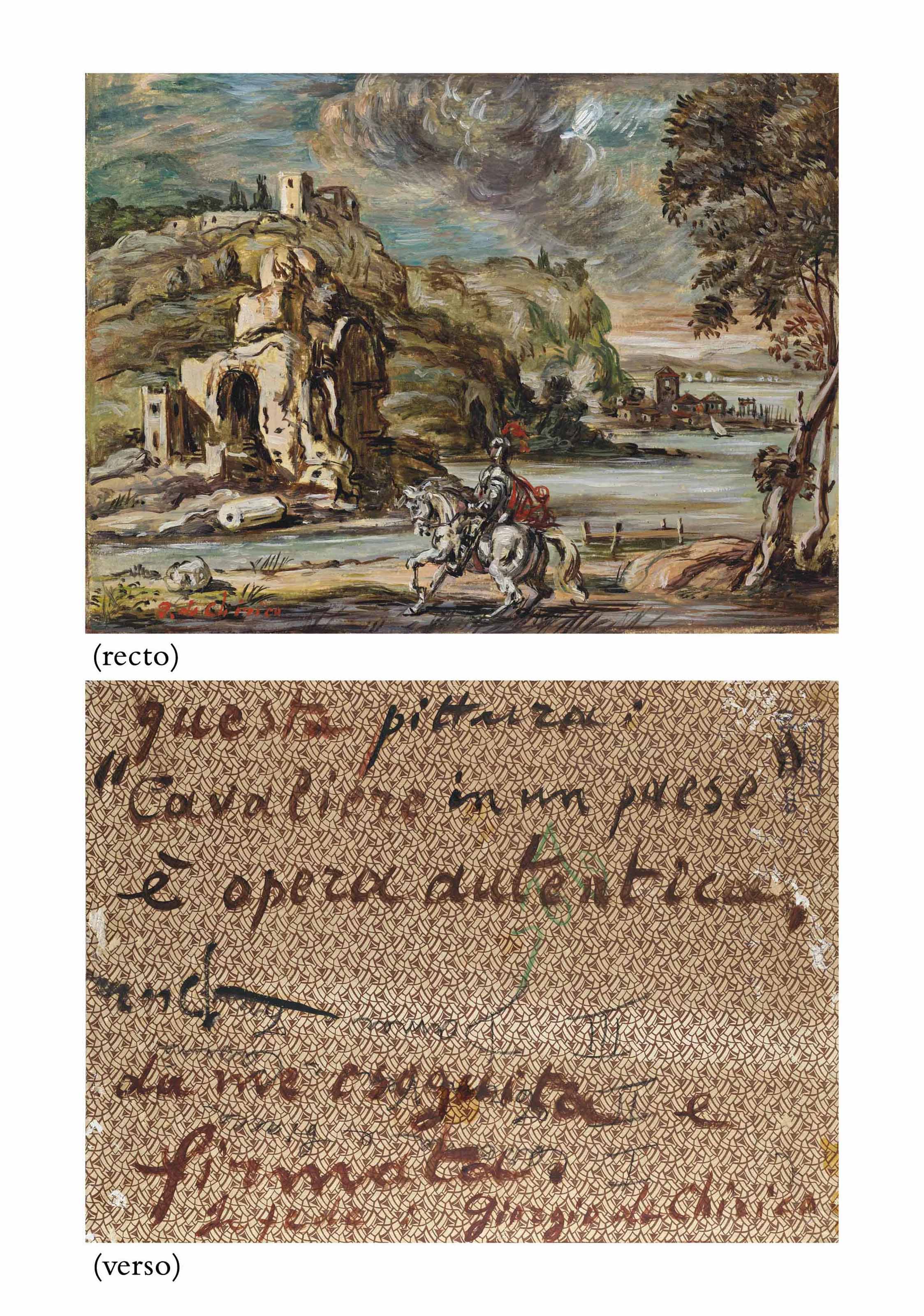 Cavaliere in un paese
