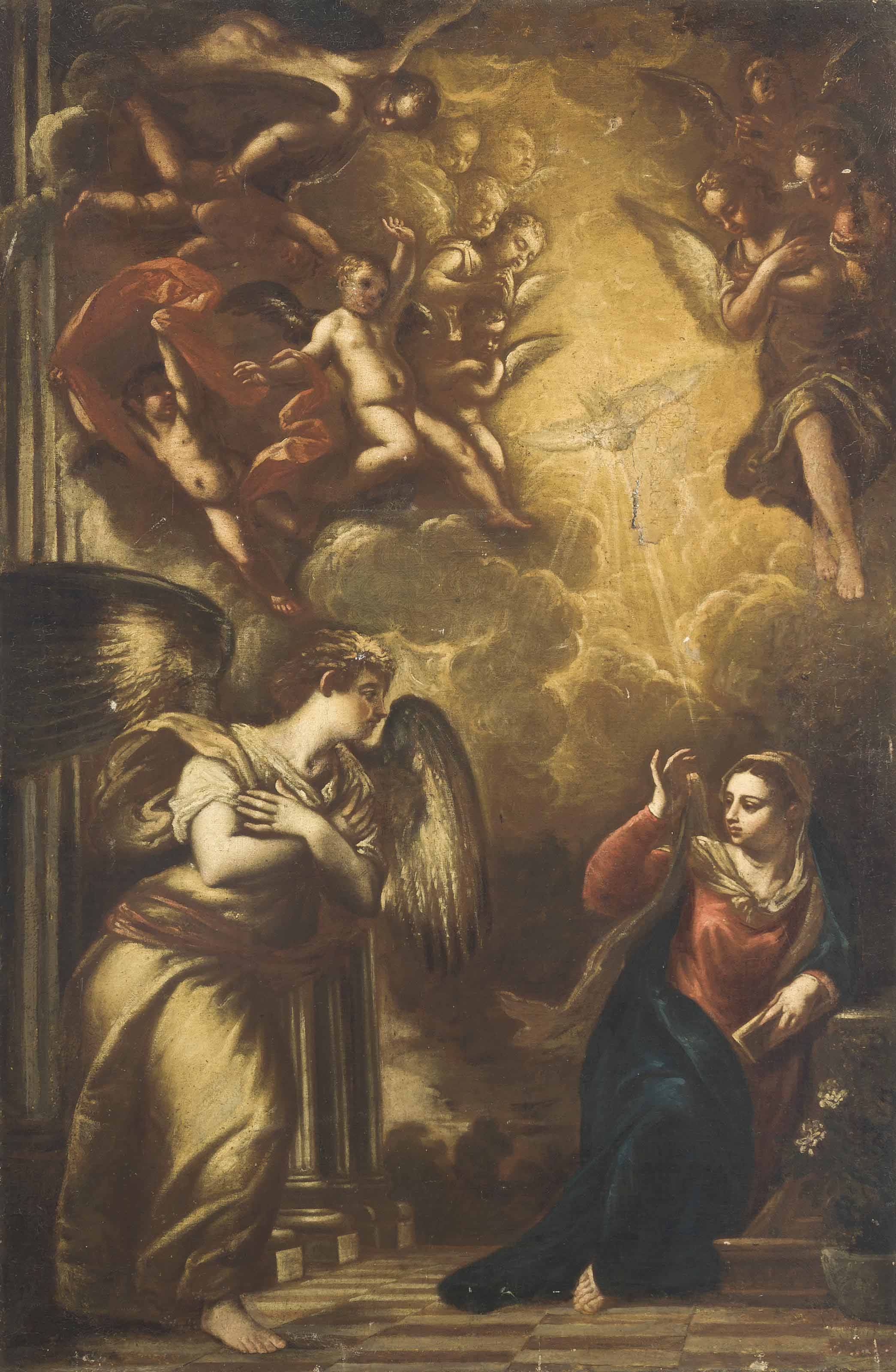 After Tiziano Vecellio Called Titian The Annunciation Christie S