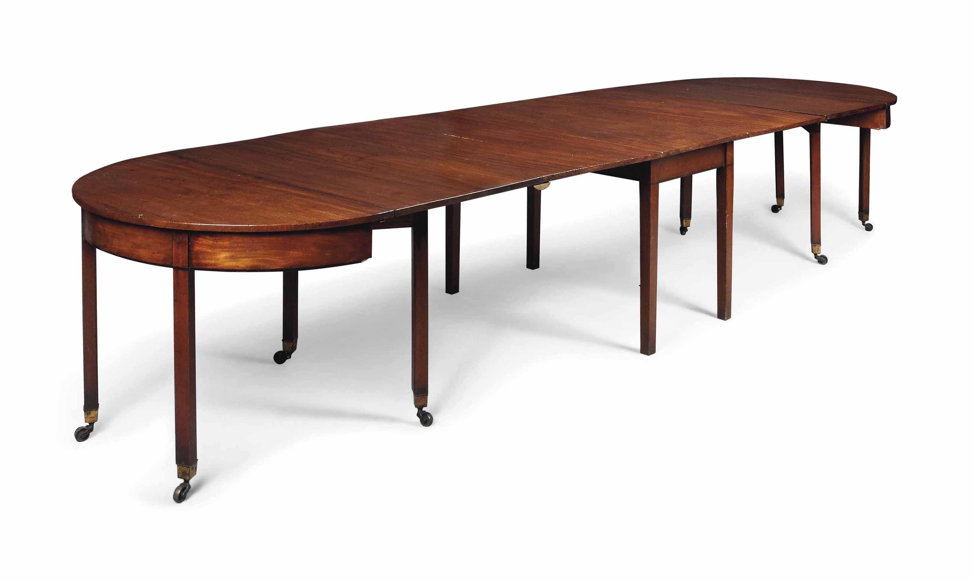 A George Iii Mahogany D End Dining Table
