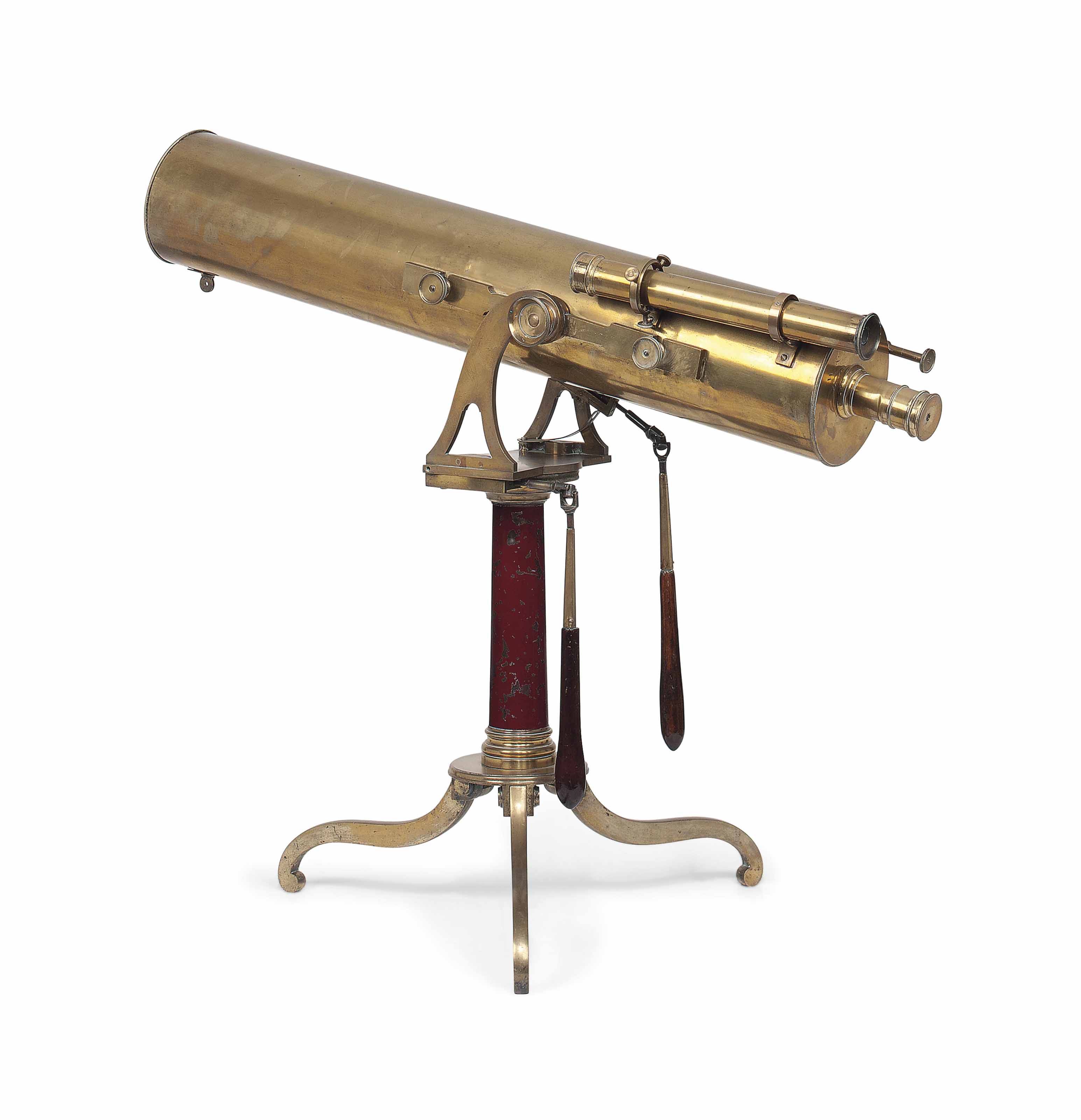A Brass 5 Inch Reflecting Telescope