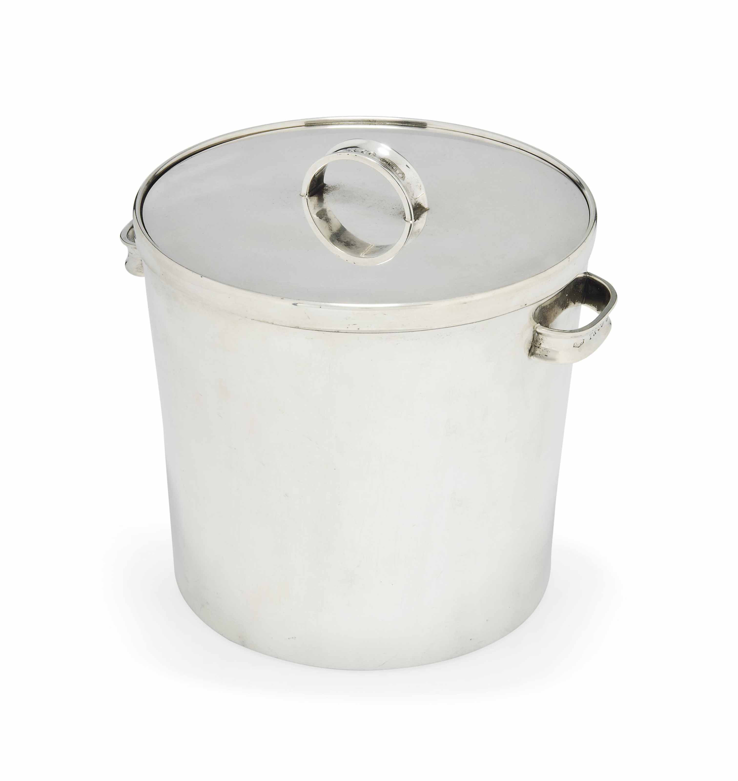 Tiffany ice bucket silver top
