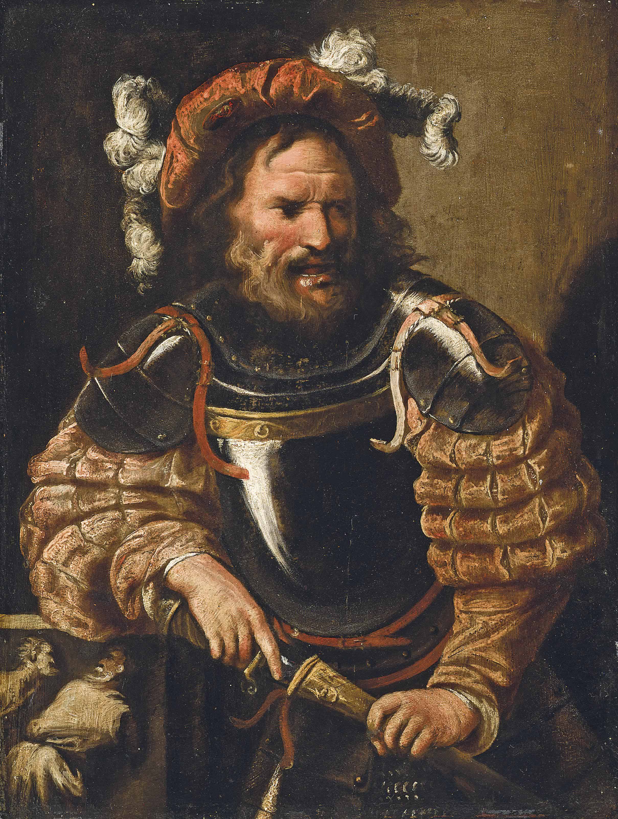 Circle of Pietro della Vecchia (Vicenza 16031678 Venice) , A soldier