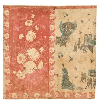 A SIGNED INDONESIAN  BATIK  SARONG PROBABLY PEKALONGAN 