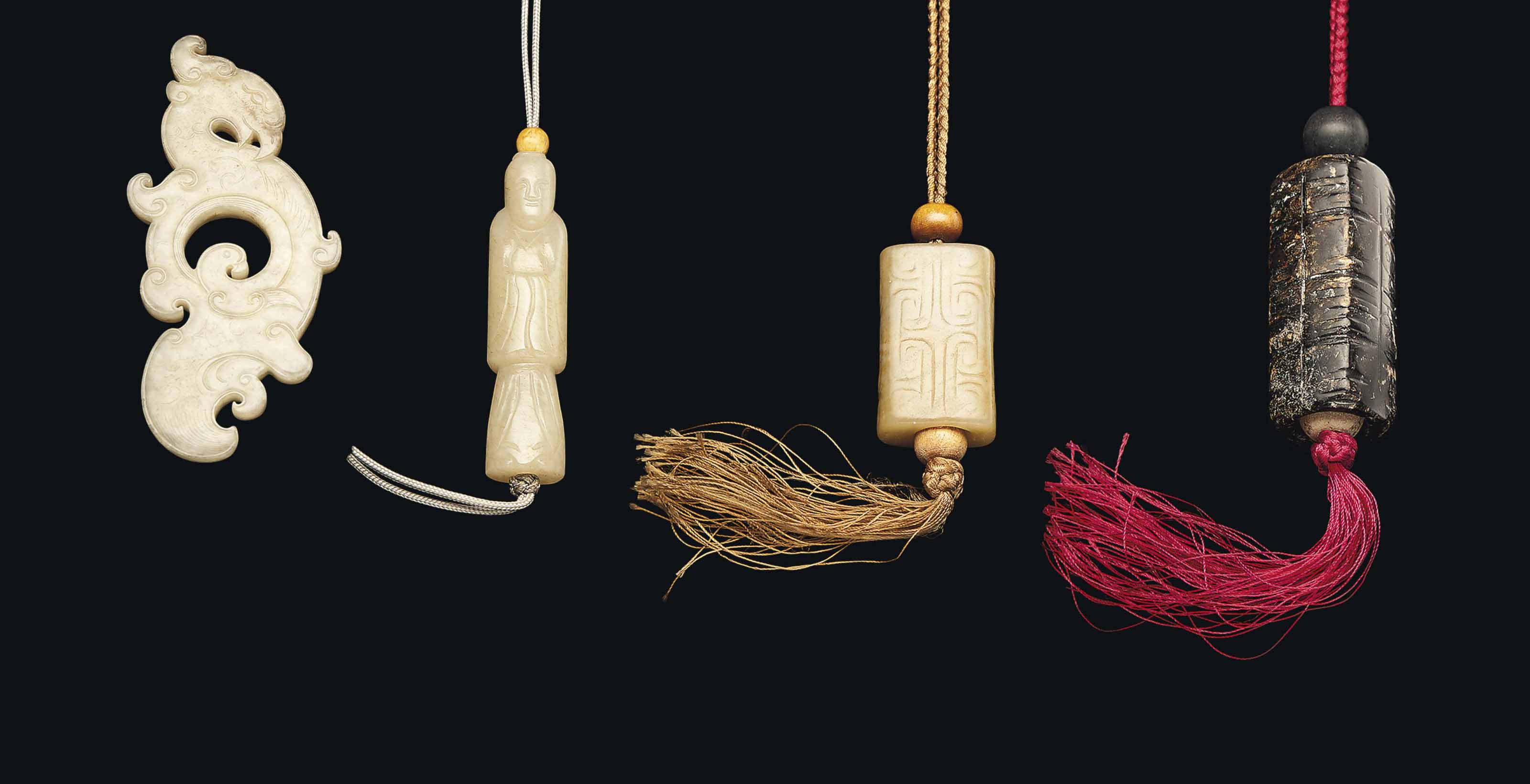 FOUR JADE CARVINGS , SHANG DYNASTY (C. 16001100 BC) AND LATER Christie's